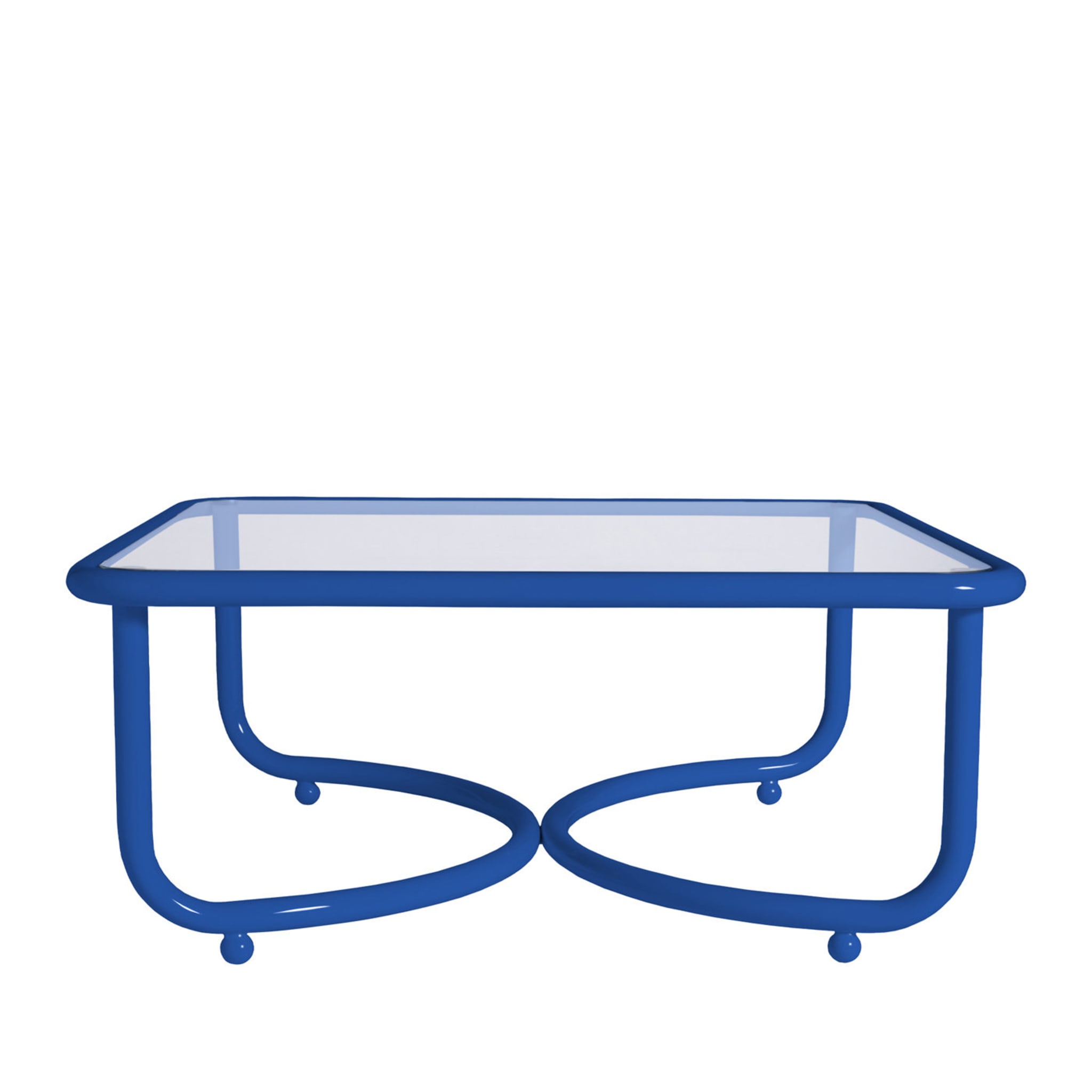 Locus Solus Blue Low Table by Gae Aulenti - Main view