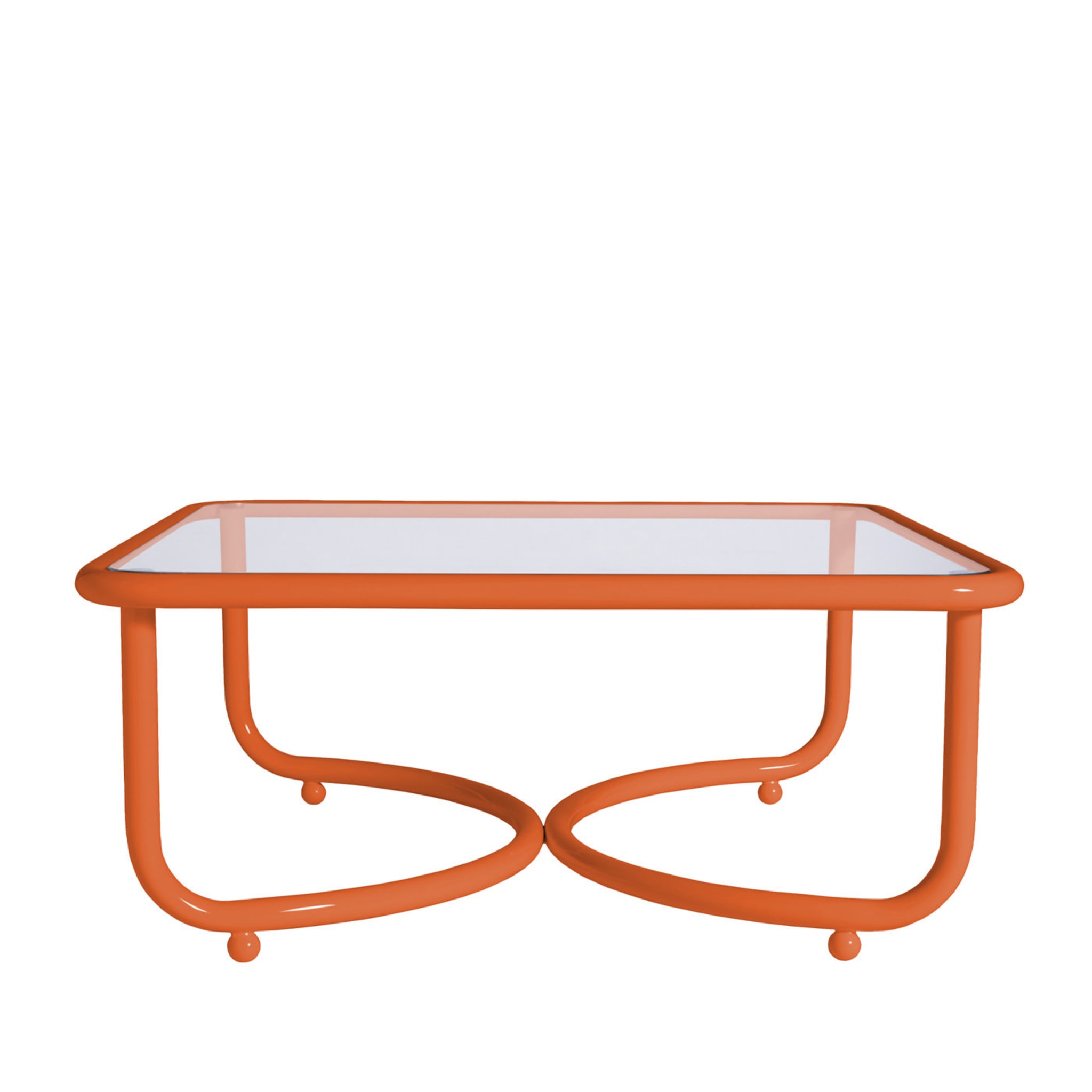 Locus Solus Orange Low Table by Gae Aulenti - Main view