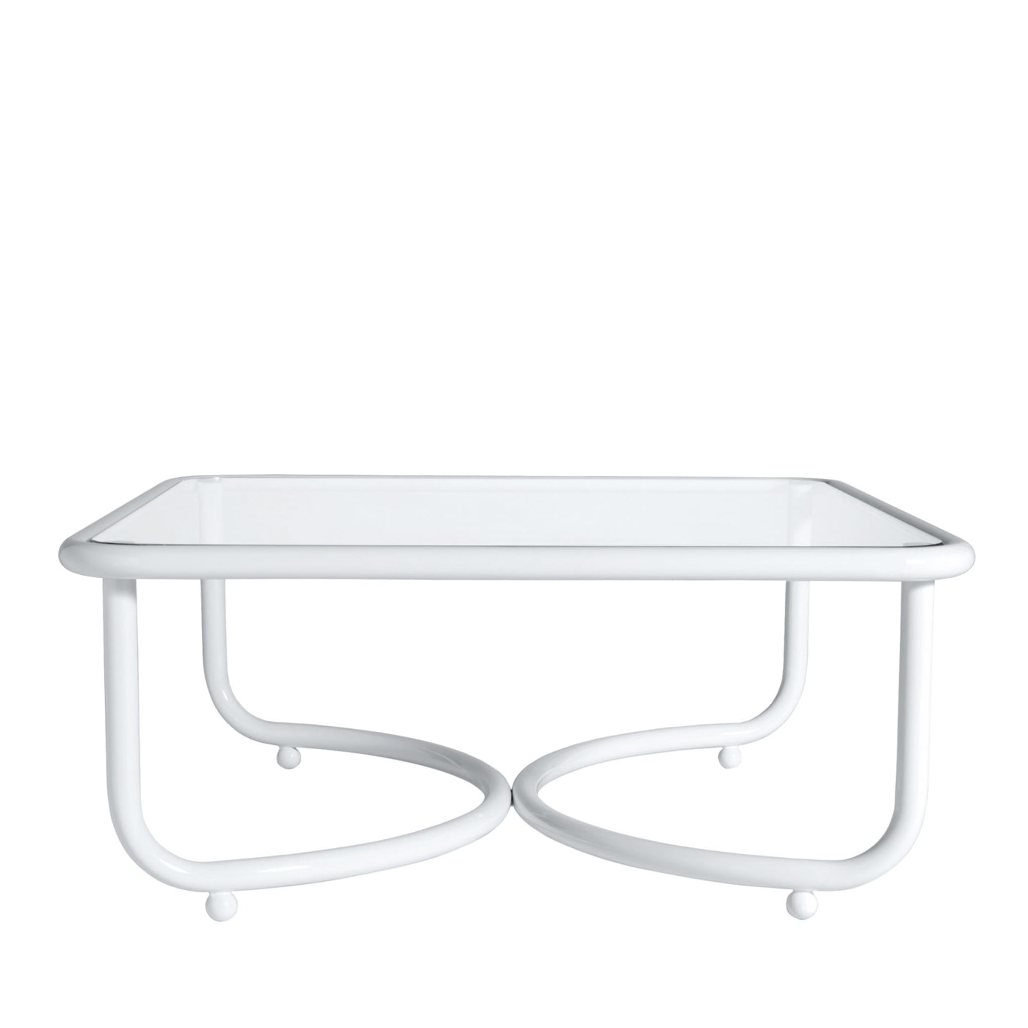 Locus Solus White Low Table by Gae Aulenti - Main view