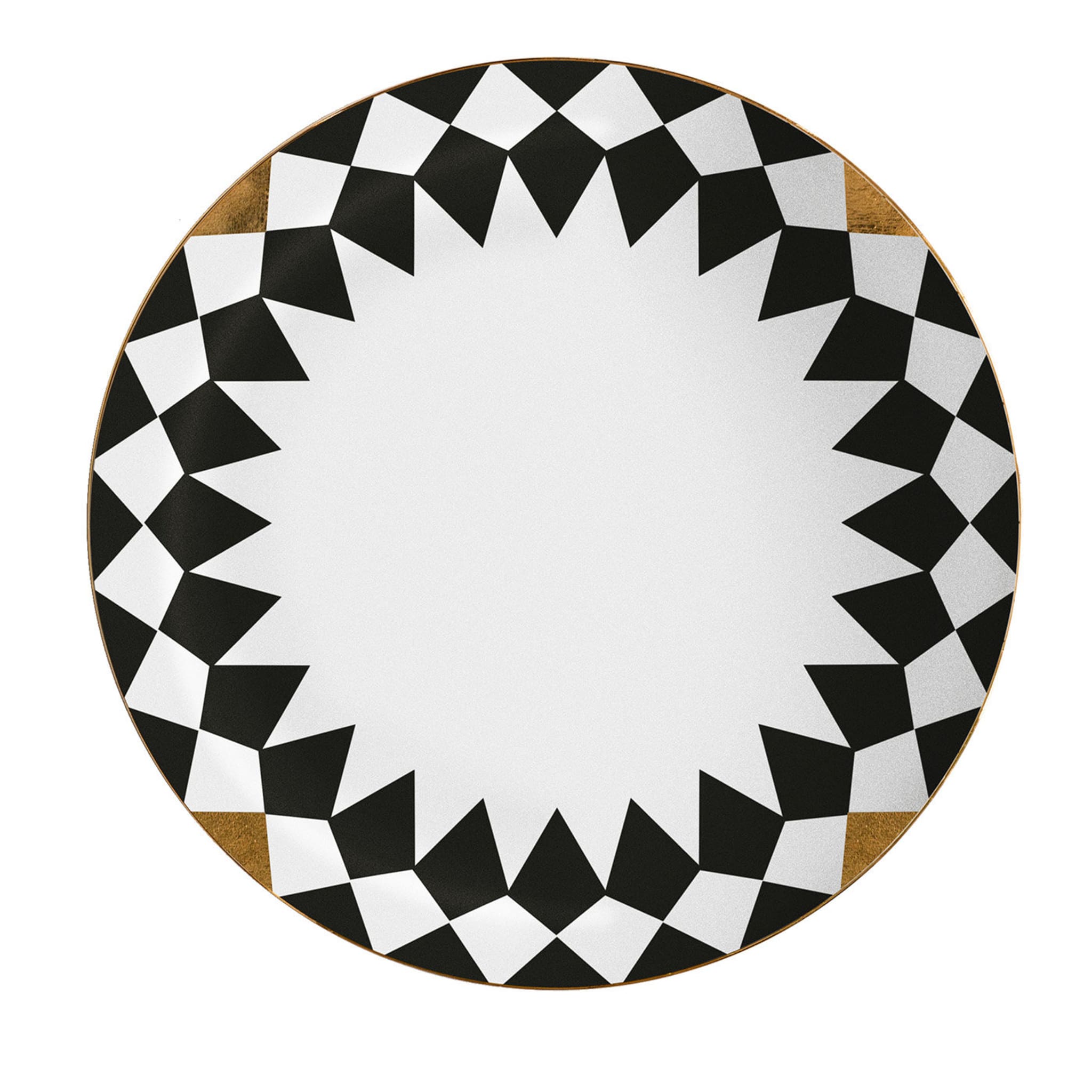 Casquets Set Of 2 Porcelain Dessert Plates With Geometries - Main view