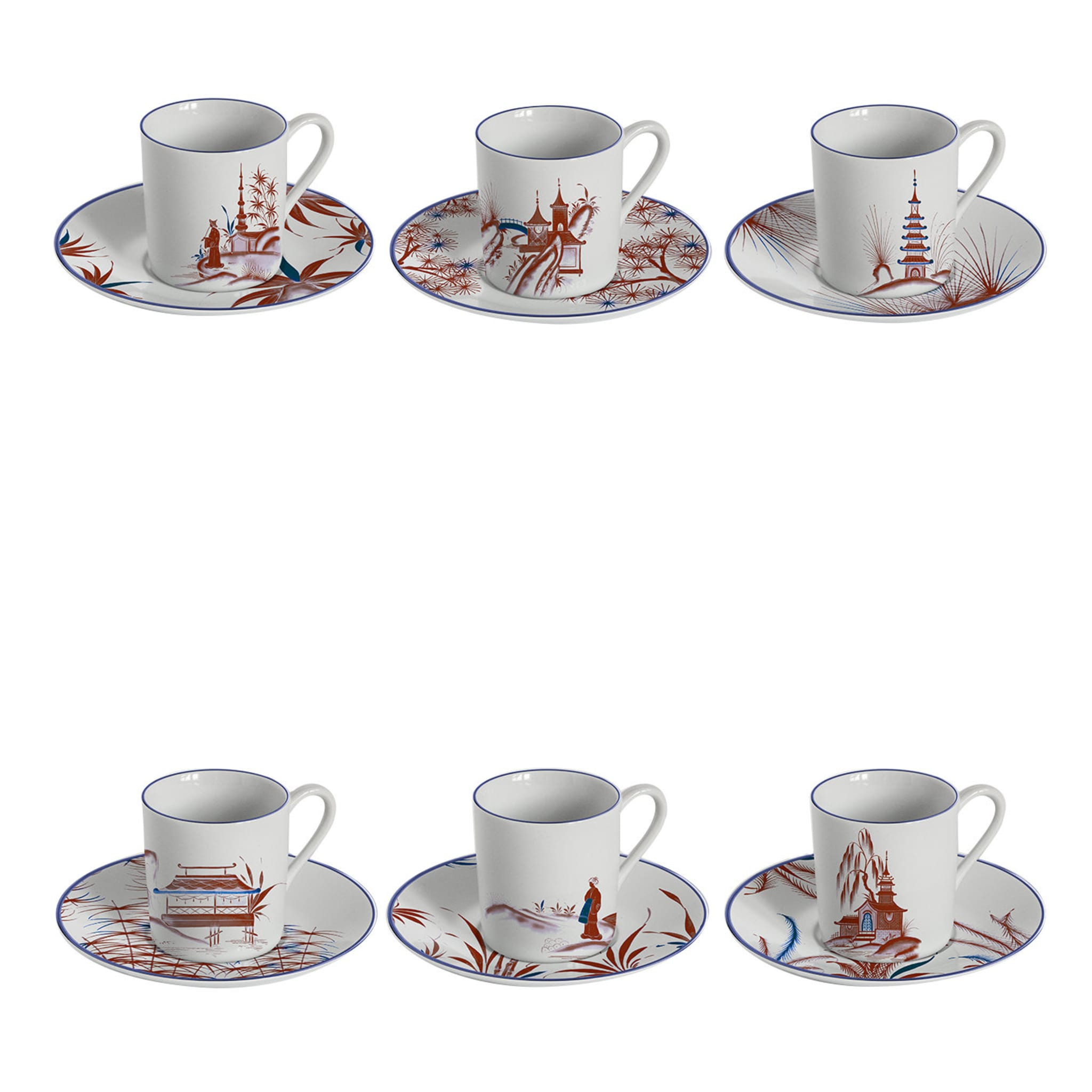 Natsumi Set of 6 Coffee Cups - Main view