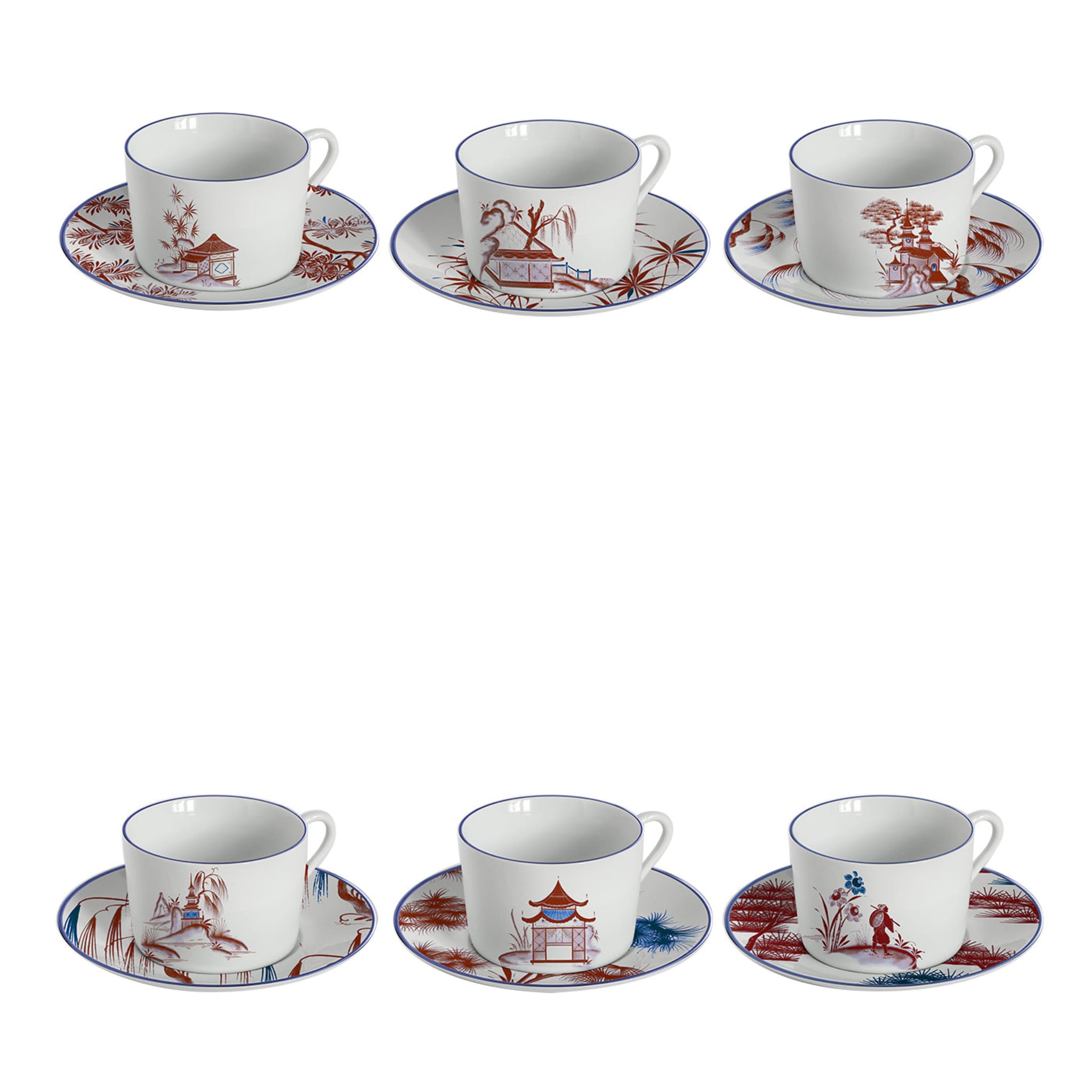 Natsumi Set of 6 Tea Cups - Main view