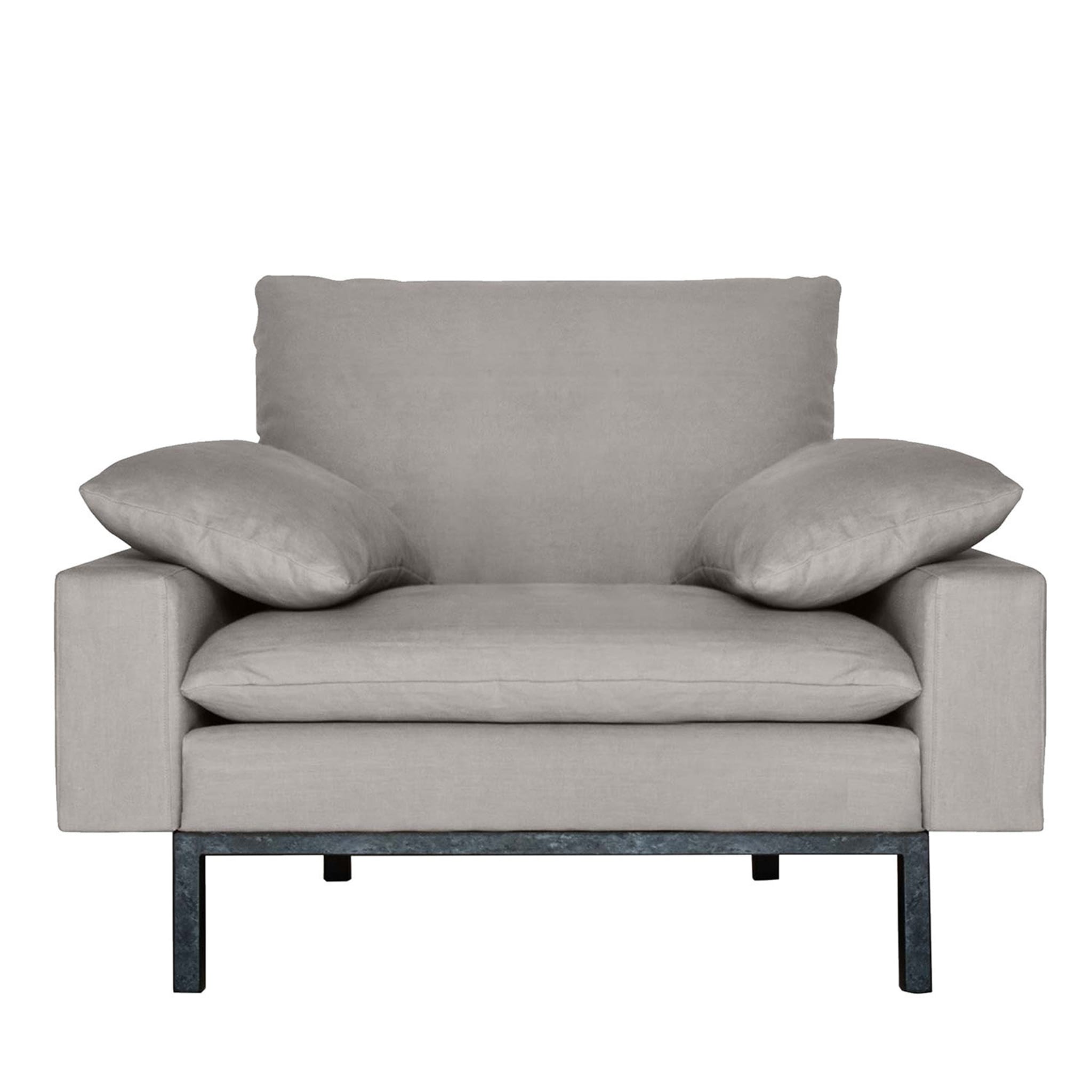 Bad Ecological Gray Armchair by Vanessa Tambelli - Main view