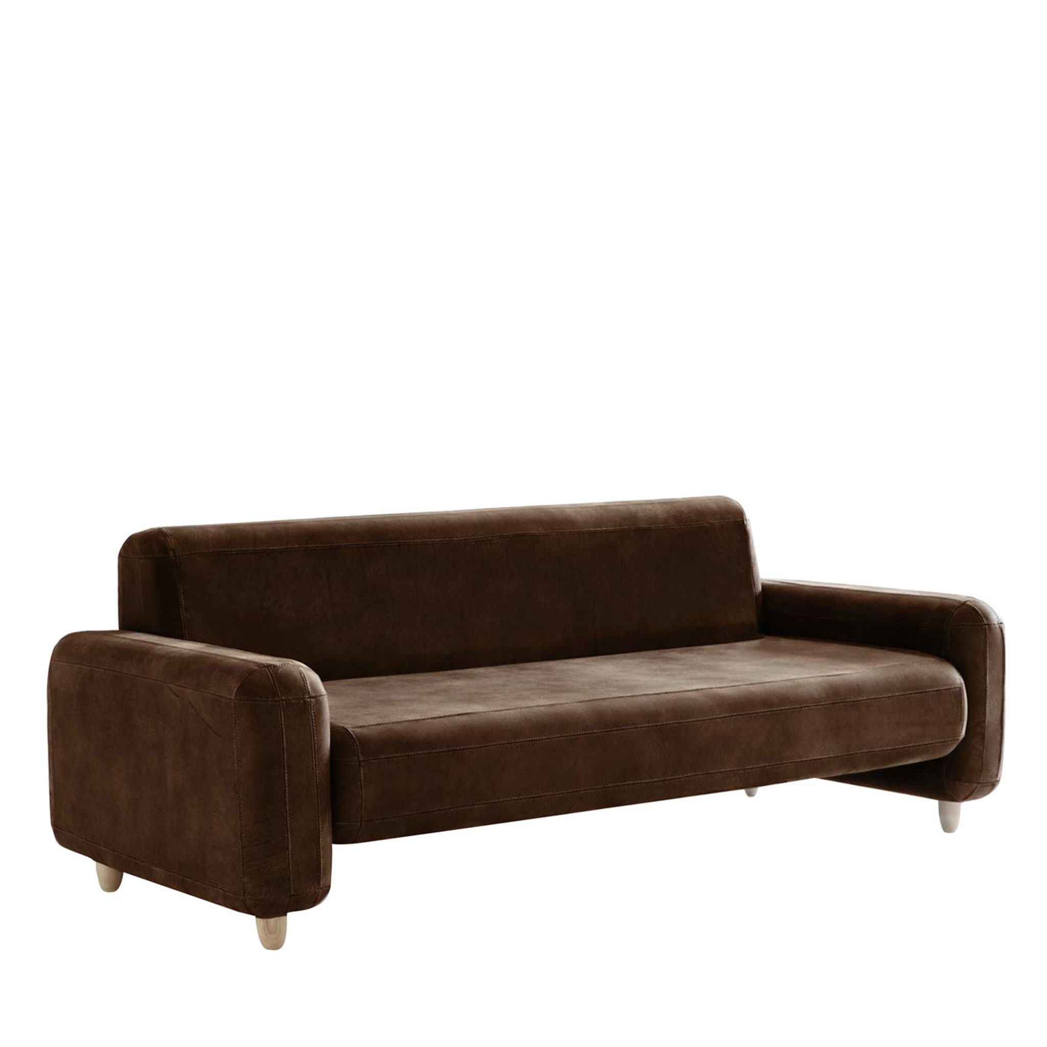 Traco Natural Brown Sofa by Paolo Cappello - Main view