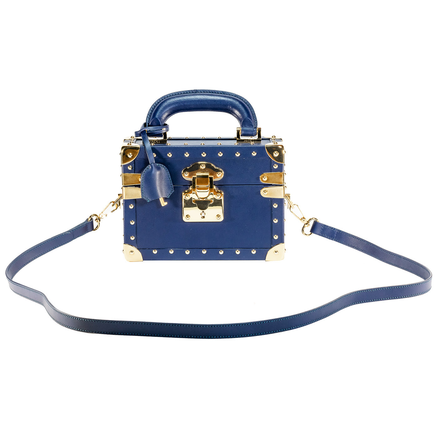 Glam Blue Mini Trunk Handbag Paoli