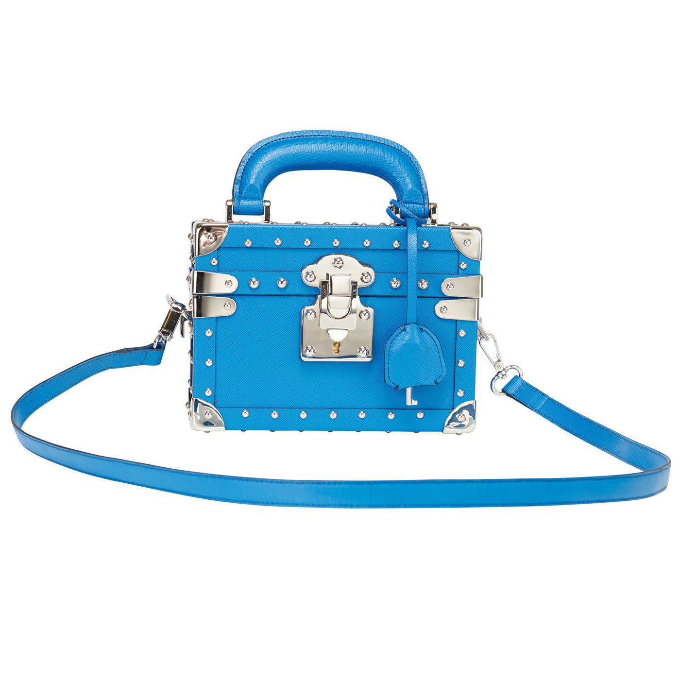 Glam Blue Mini Trunk Handbag Paoli