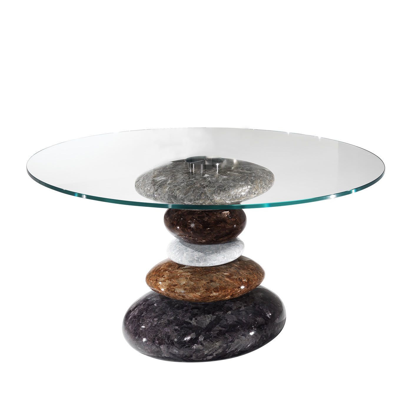 Stone Round Dining Table - Crystal Stone