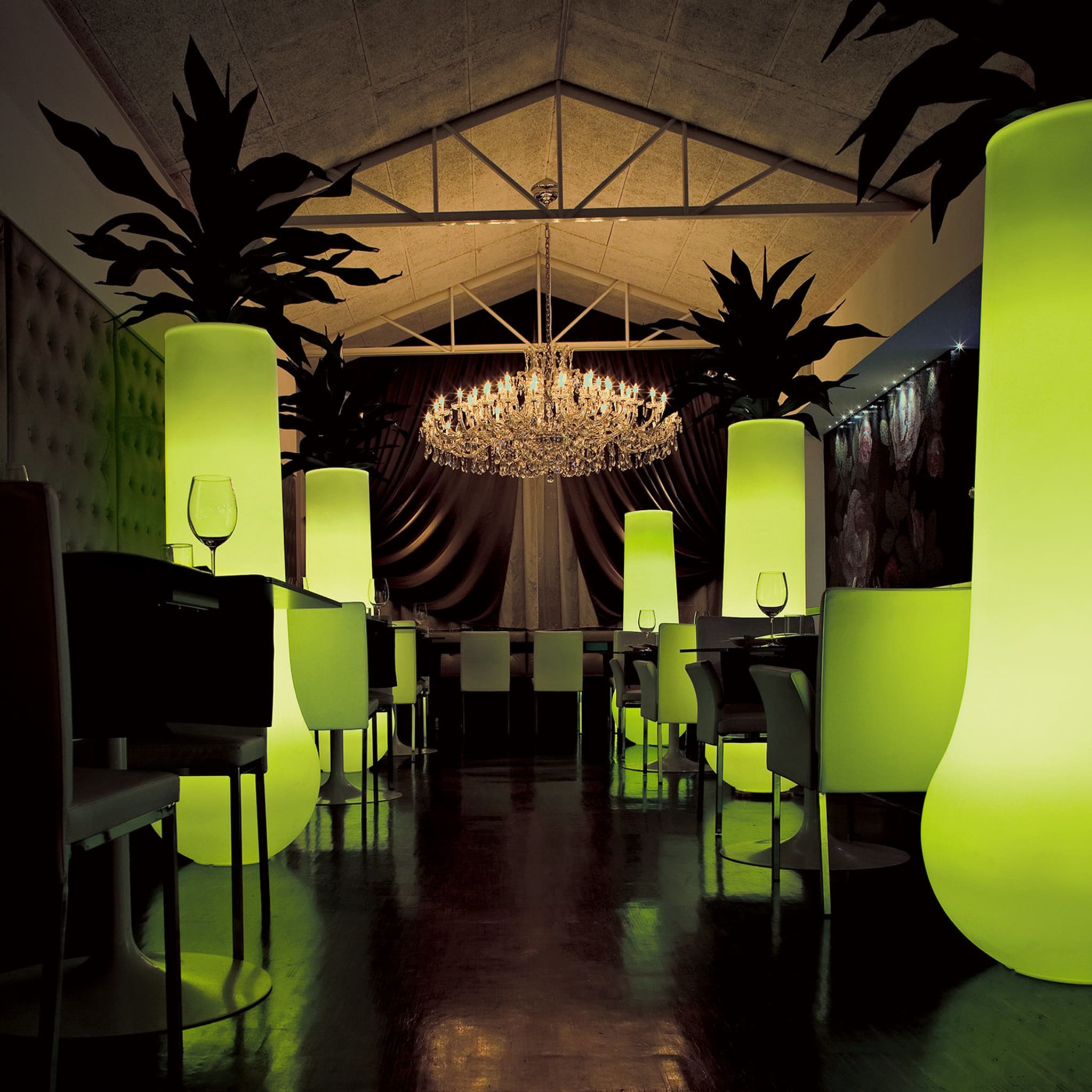 Arena Floor Lamp with RGB Light Kit by Giorgio Tesi  - Alternative view 2