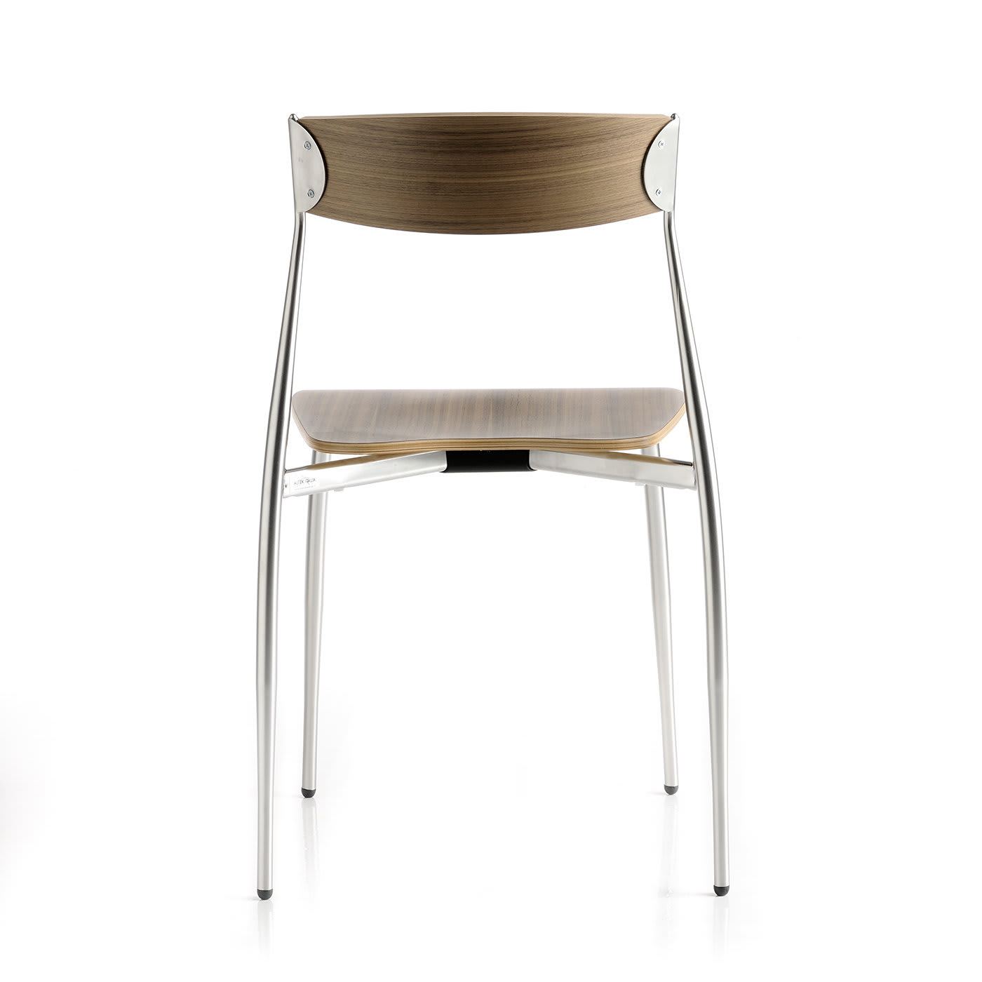 Baba Set of 2 Walnut Chairs by Sergio Mian - Altek Italia Design