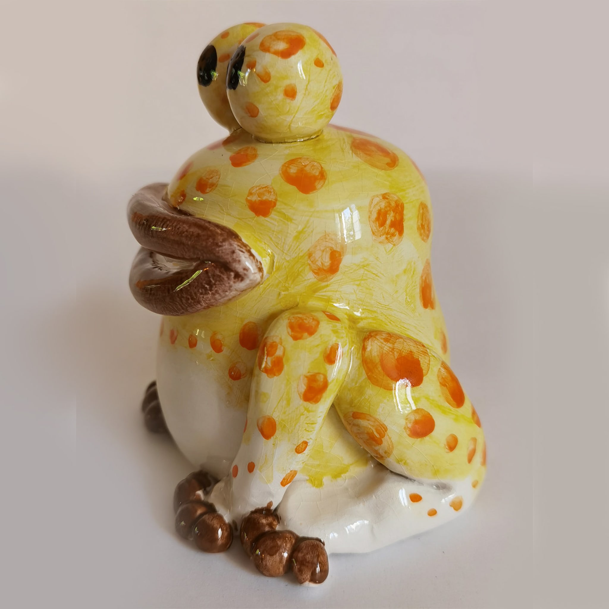 Yellow Frog Figurine  - Alternative view 1