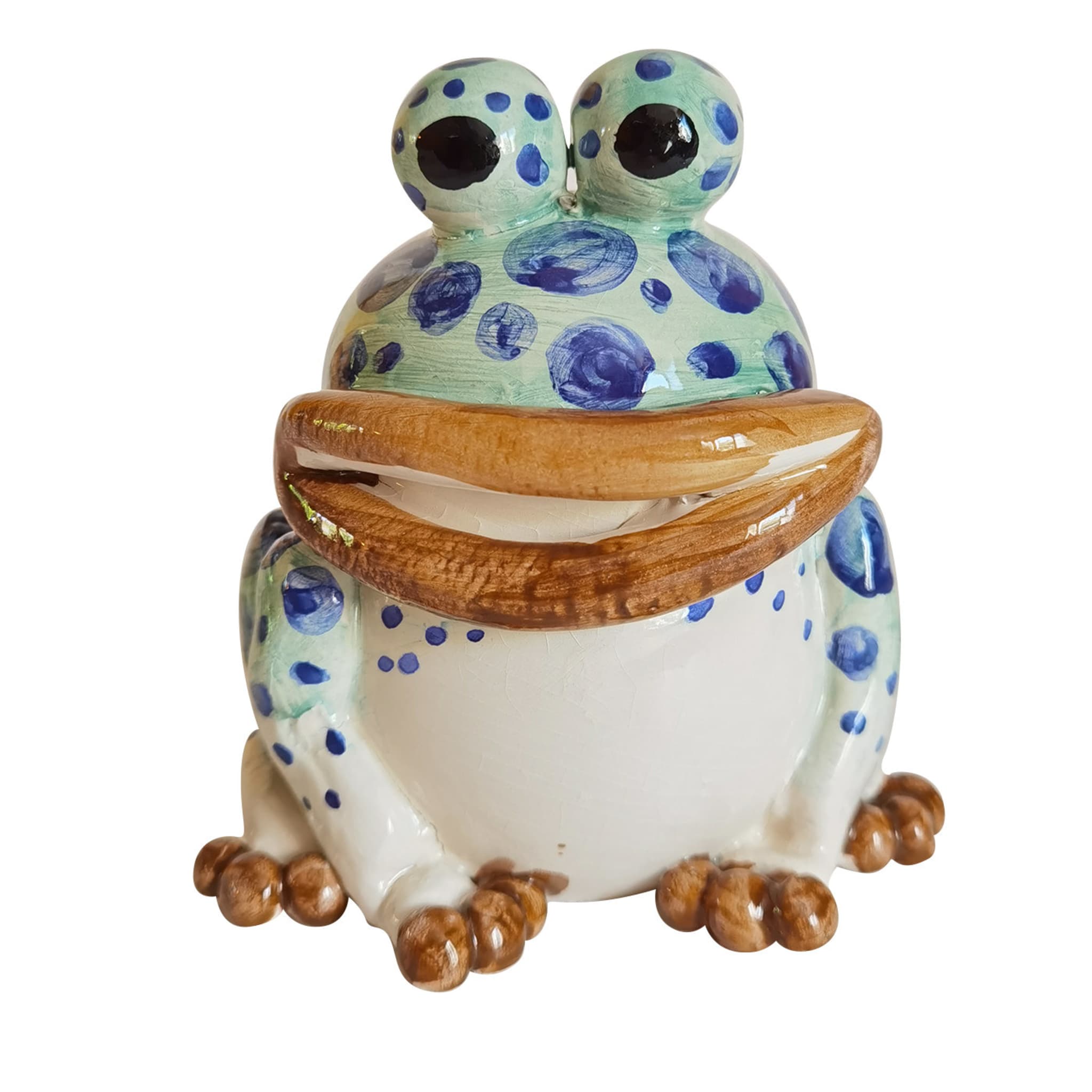 Blue Frog Figurine  - Main view