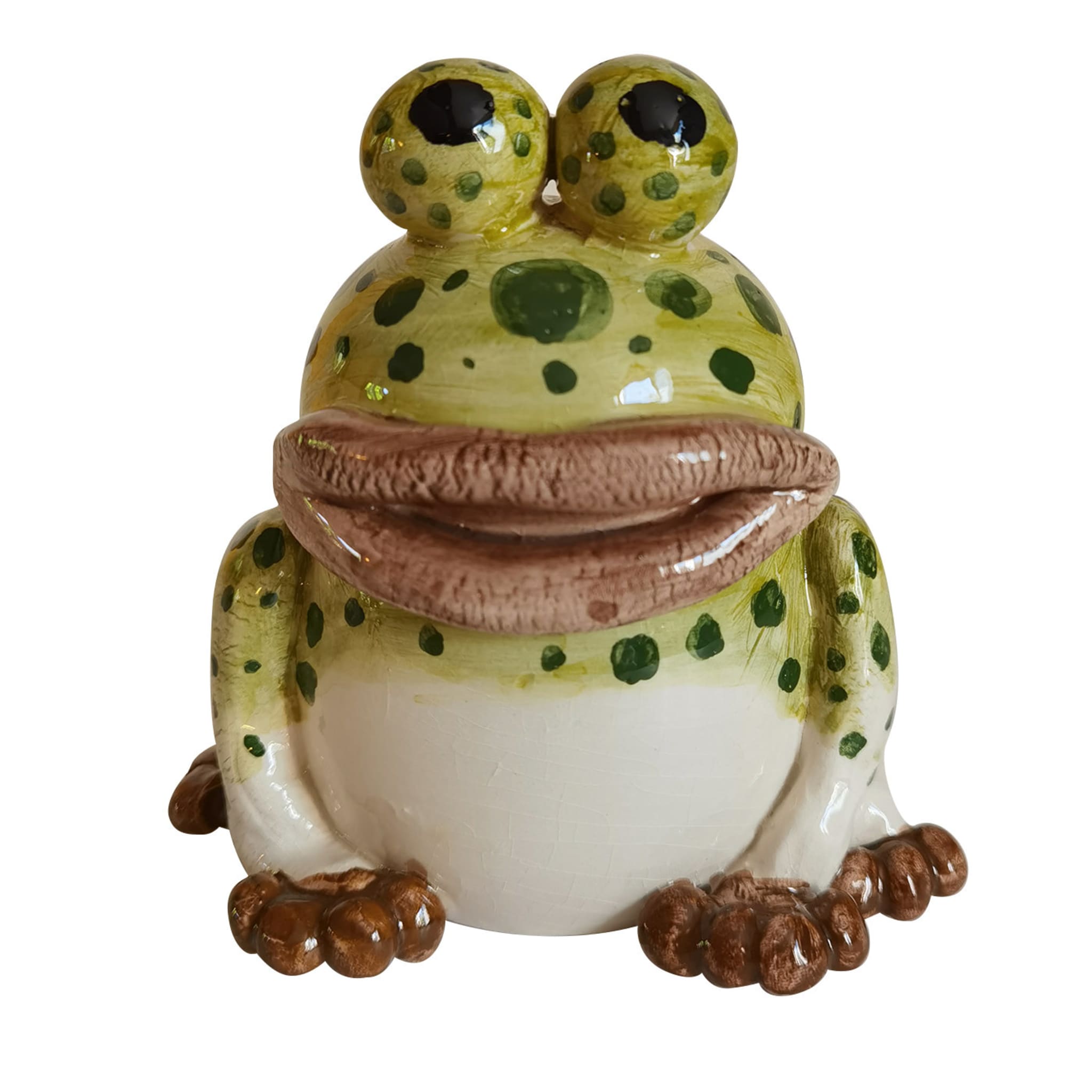 Green Frog Figurine  - Main view