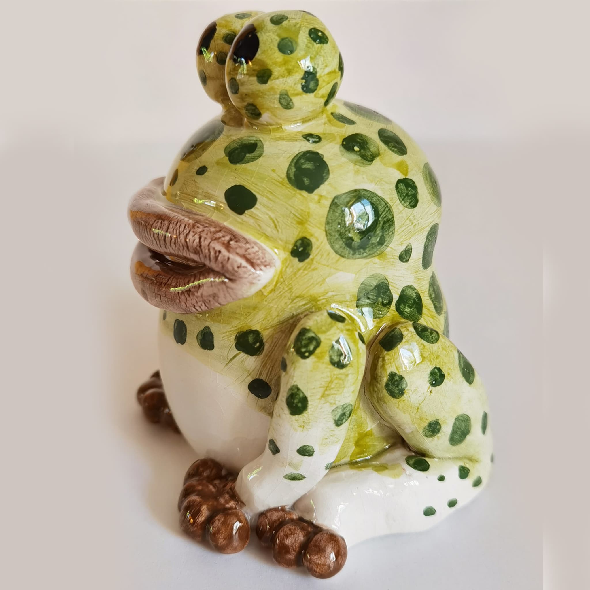 Green Frog Figurine  - Alternative view 1