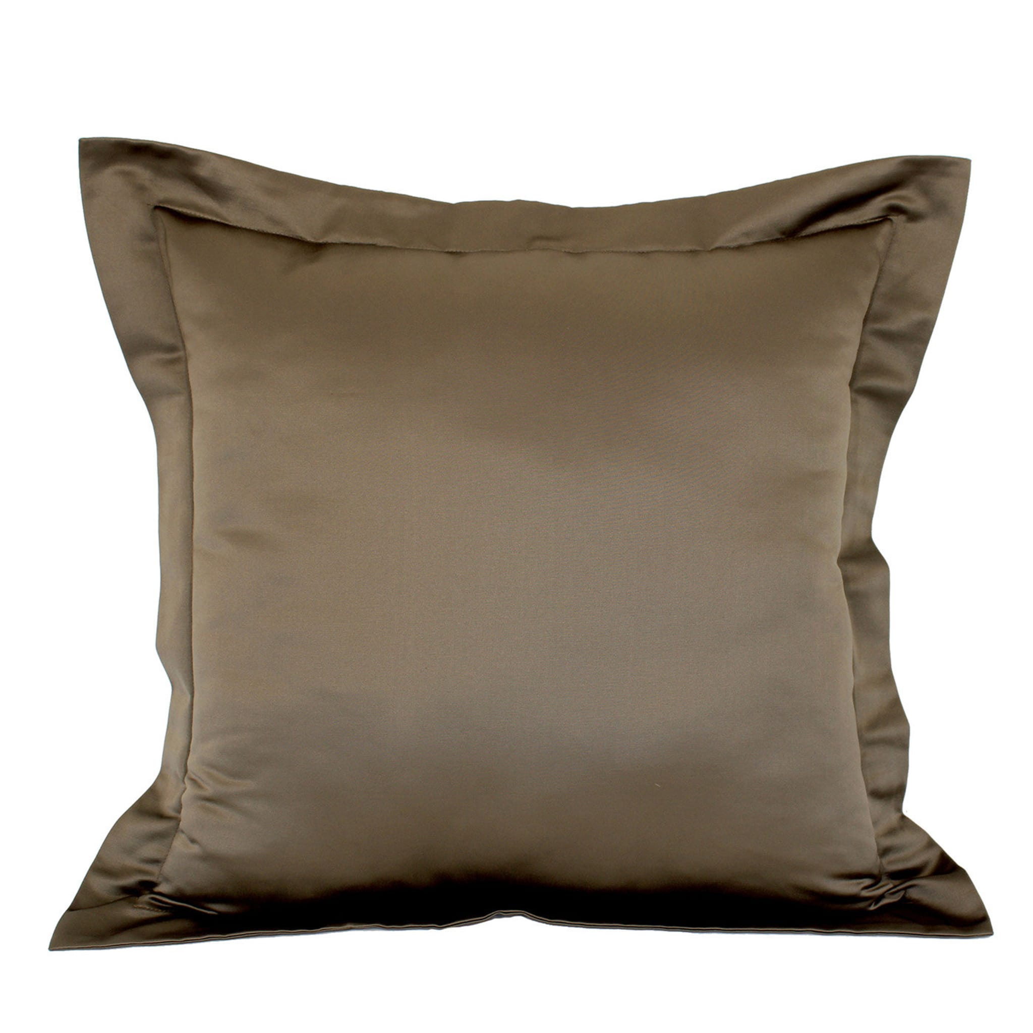 Set of 2 Large Dark Brown Cushions - Main view
