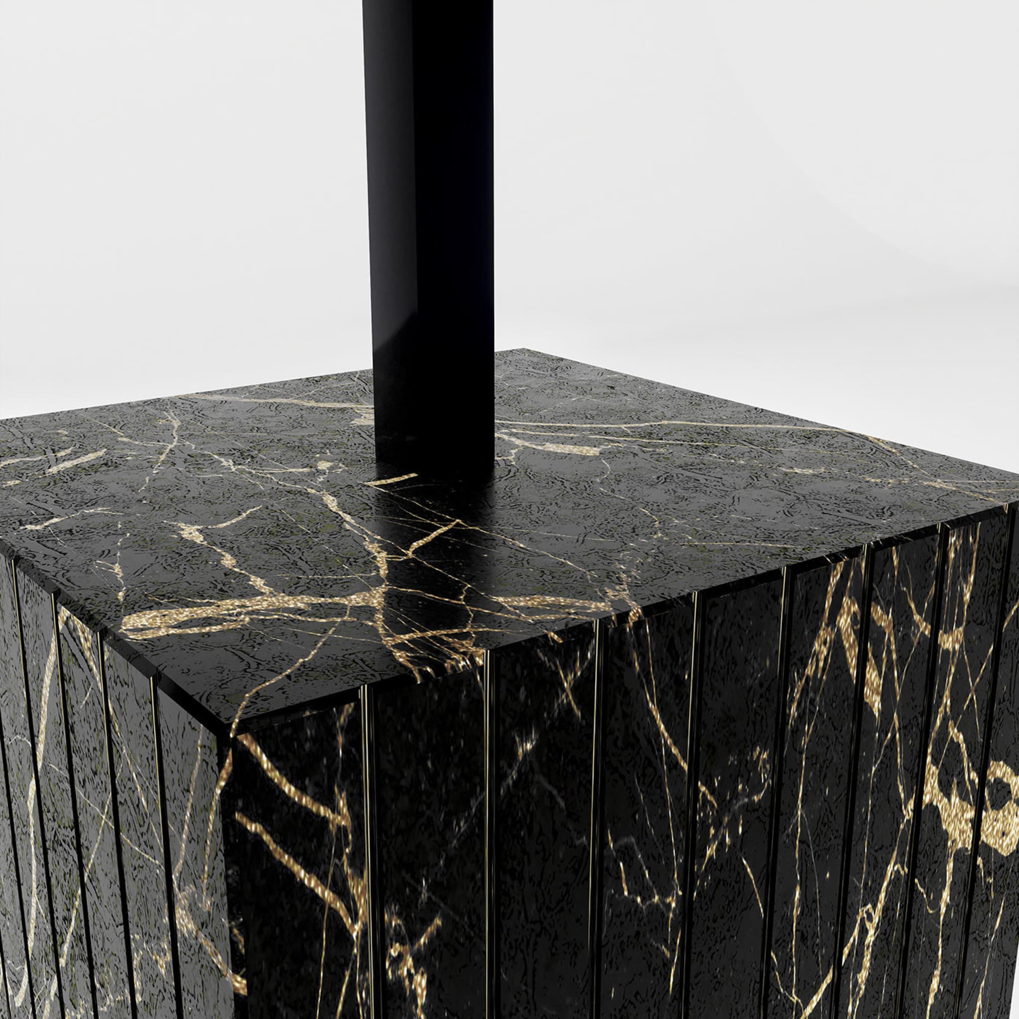 Saint Laurent Marble and Brass Table Lamp - Alternative view 1