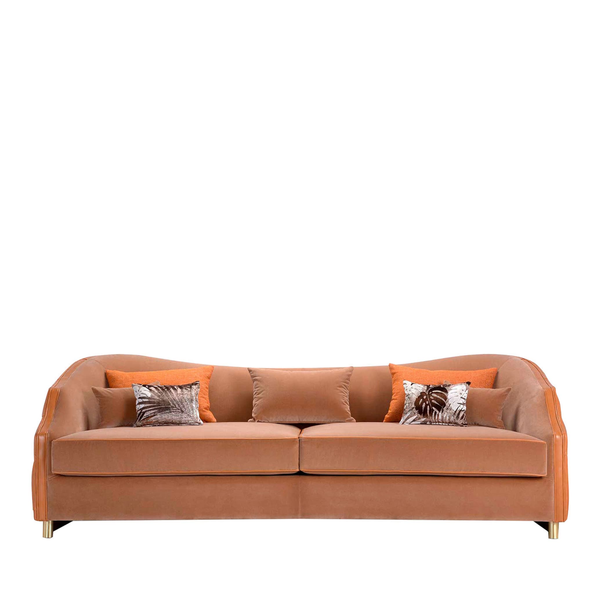 Cleio 3-Seater Leather Sofa - Main view