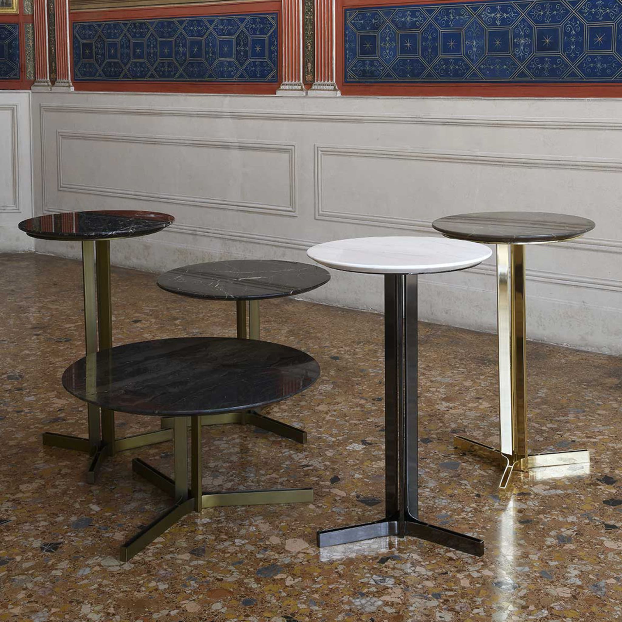 Ceo Cocktail Table with Moresco Imperiale Marble Top - Alternative view 1