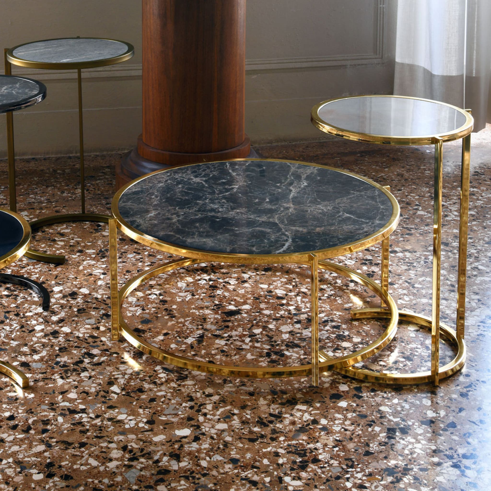 Teti Burnished Brass Accent Table  - Alternative view 2