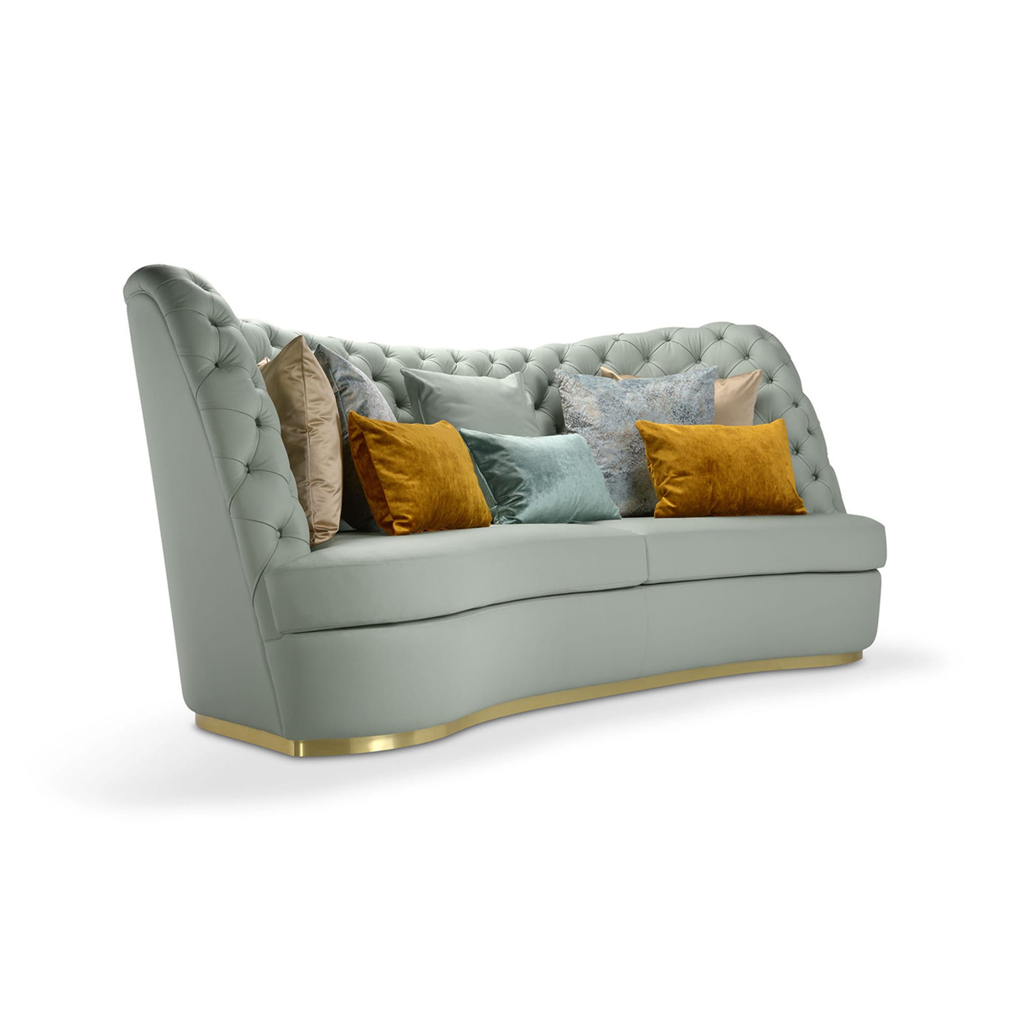 Thalia Light Blue 4-Seater Sofa - Alternative view 1