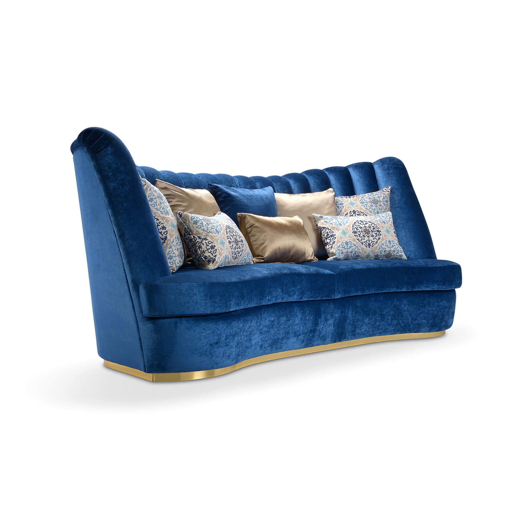 Thalia Blue 4-Seater Sofa - Alternative view 1
