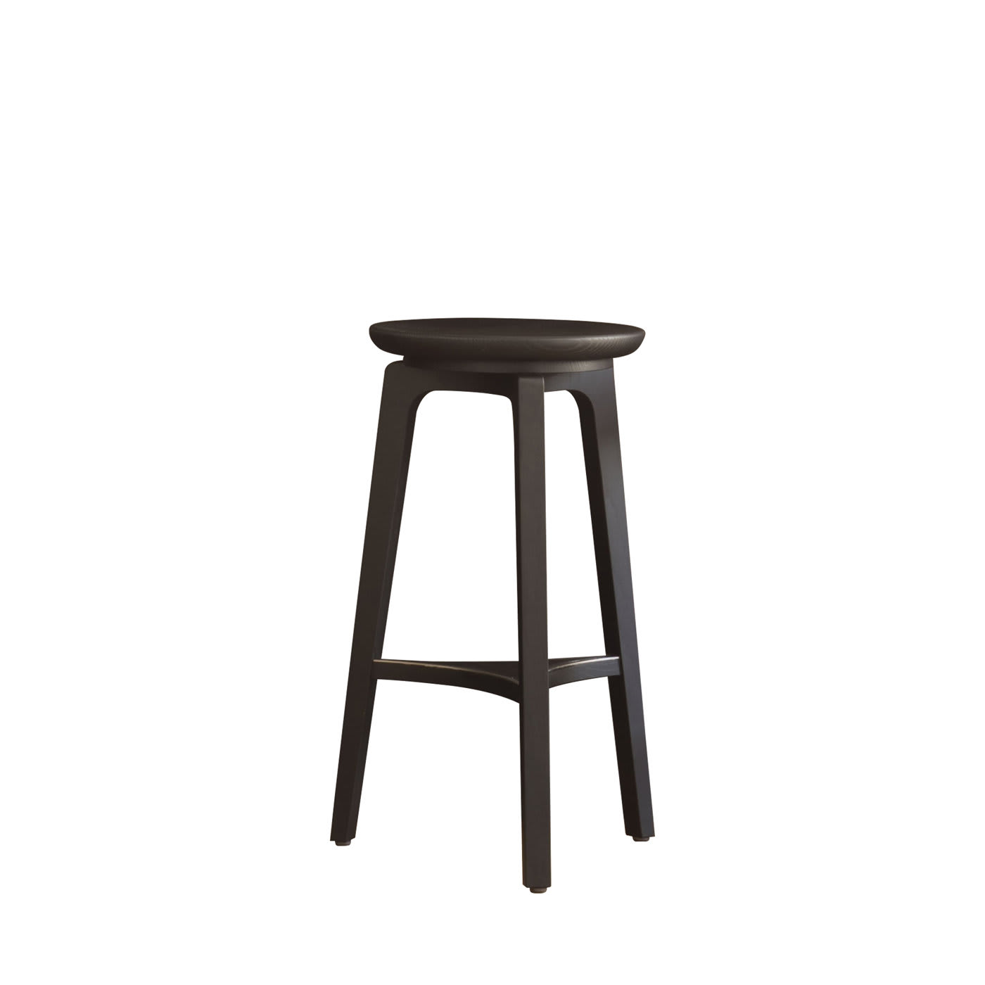 Black tall store stool