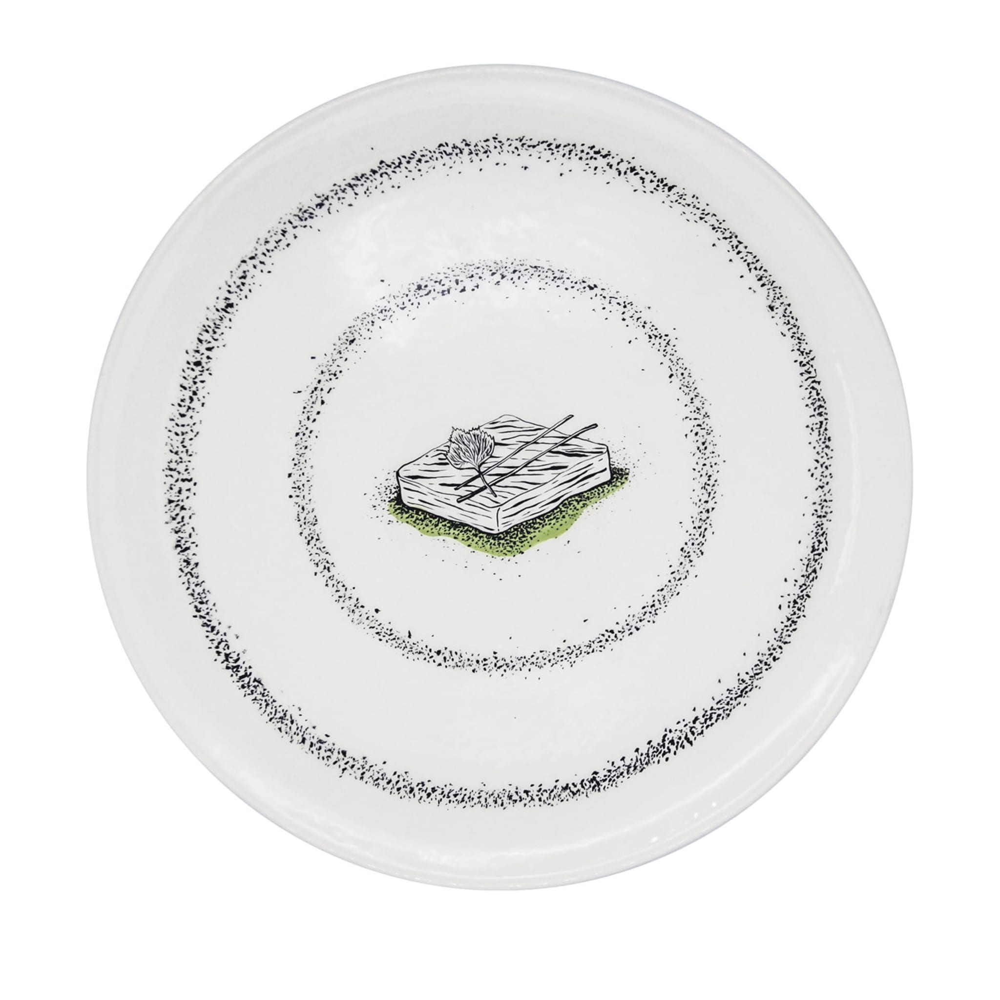 Plato grande Filete de bacalao negro con crema de wasabi y polvo de regaliz - Vista principal
