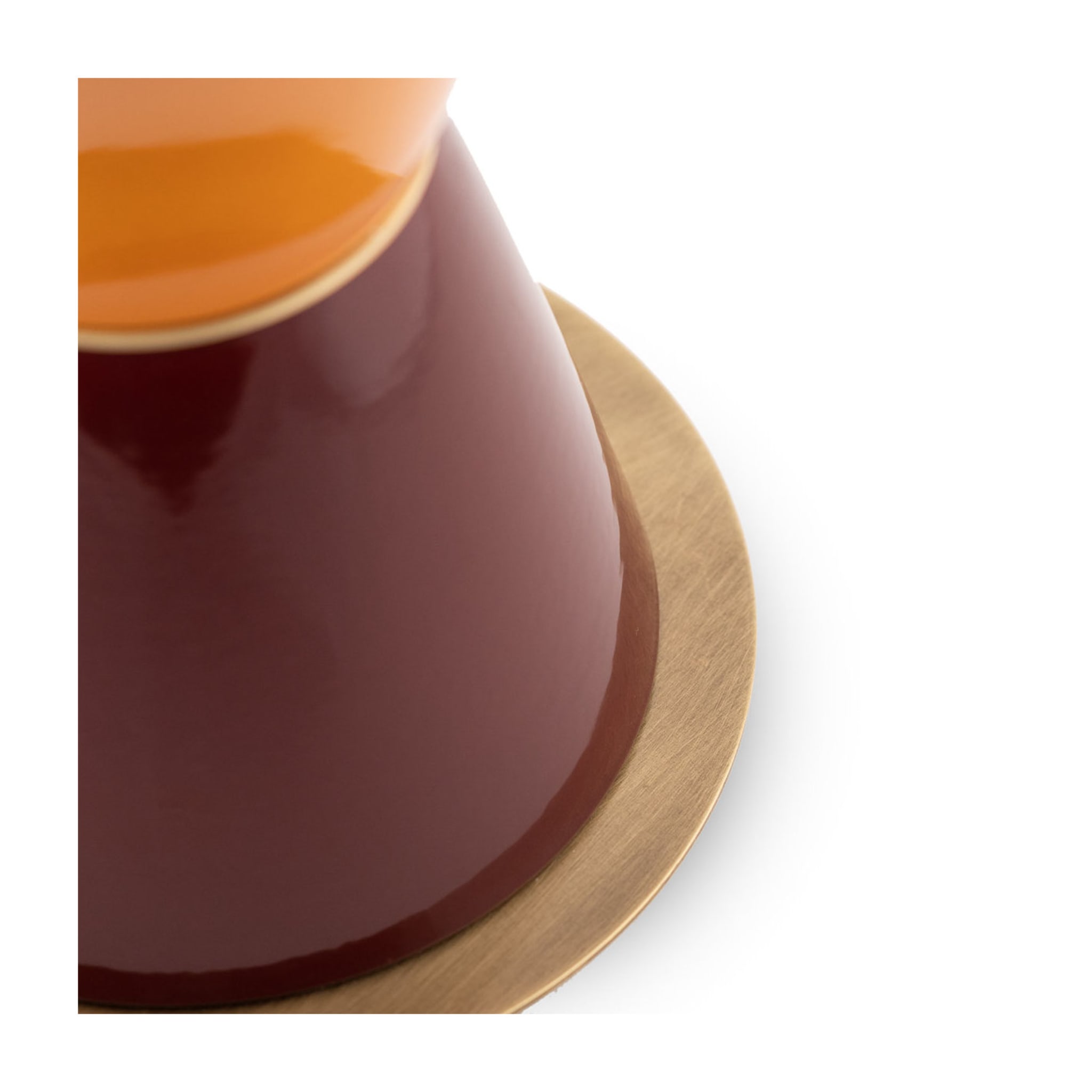 Palm Medium Burgundy and Orange Table Lamp - Alternative view 1
