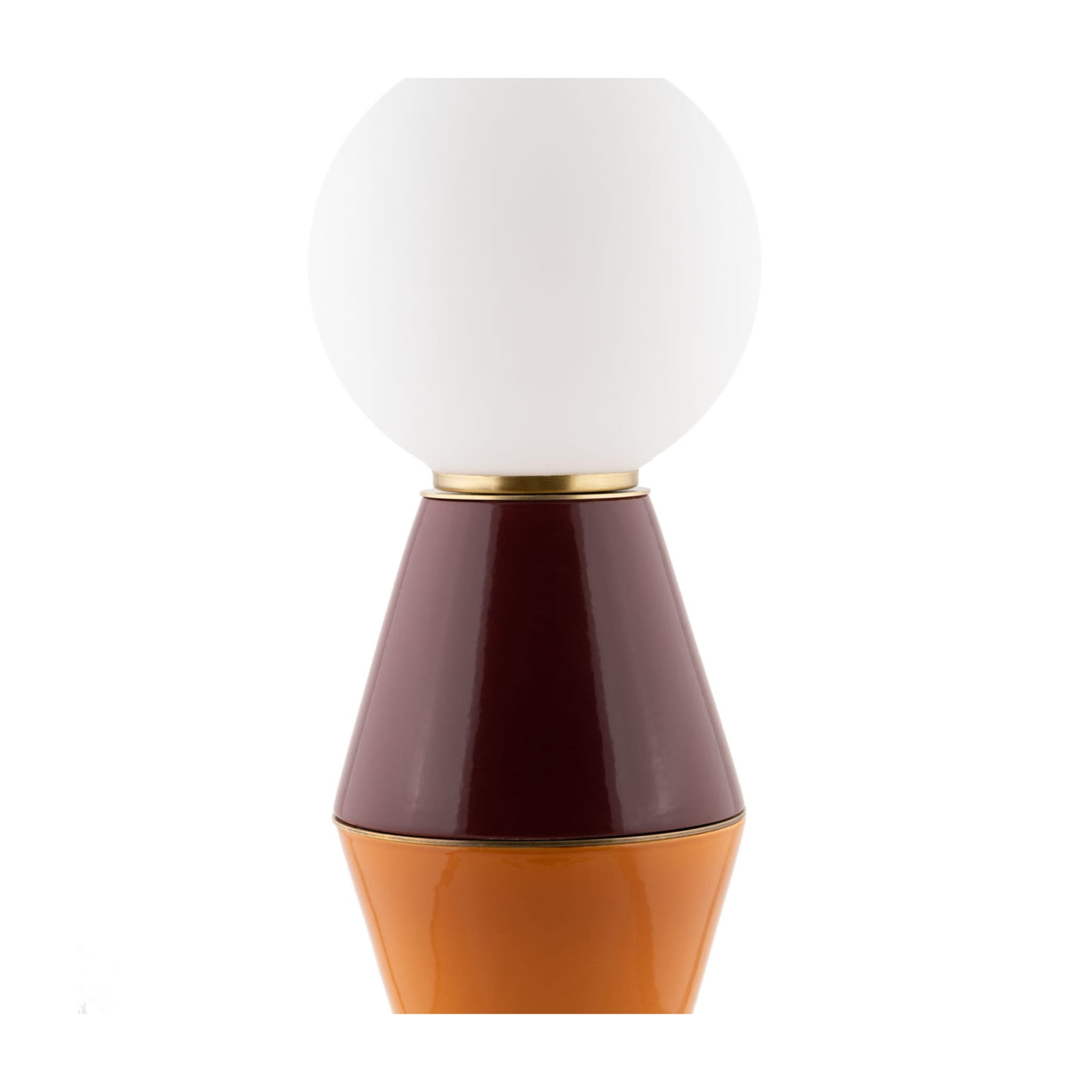 Palm Medium Burgundy and Orange Table Lamp - Alternative view 3