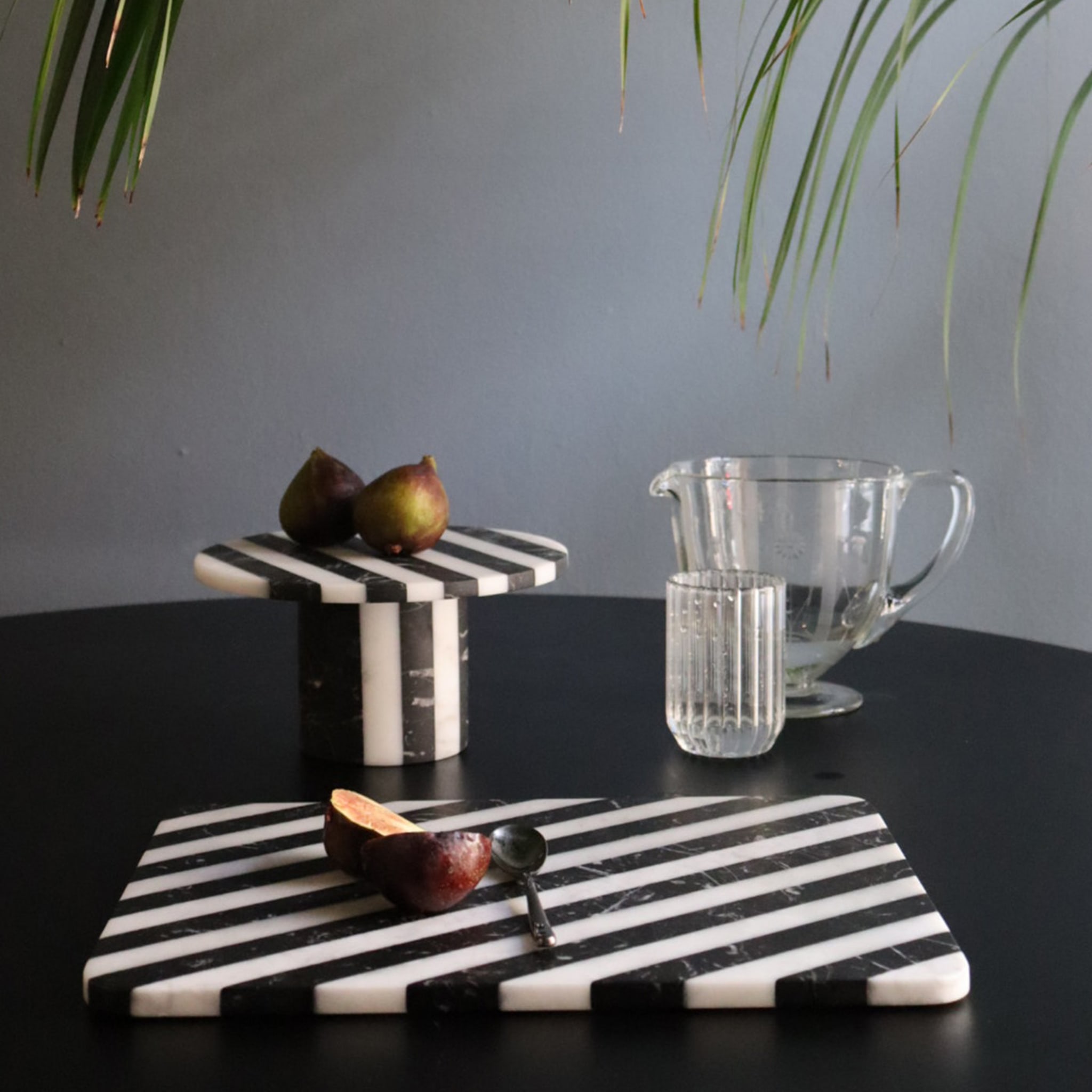 Alice Black and White Chopping Board by Bethan Gray - Alternative view 2
