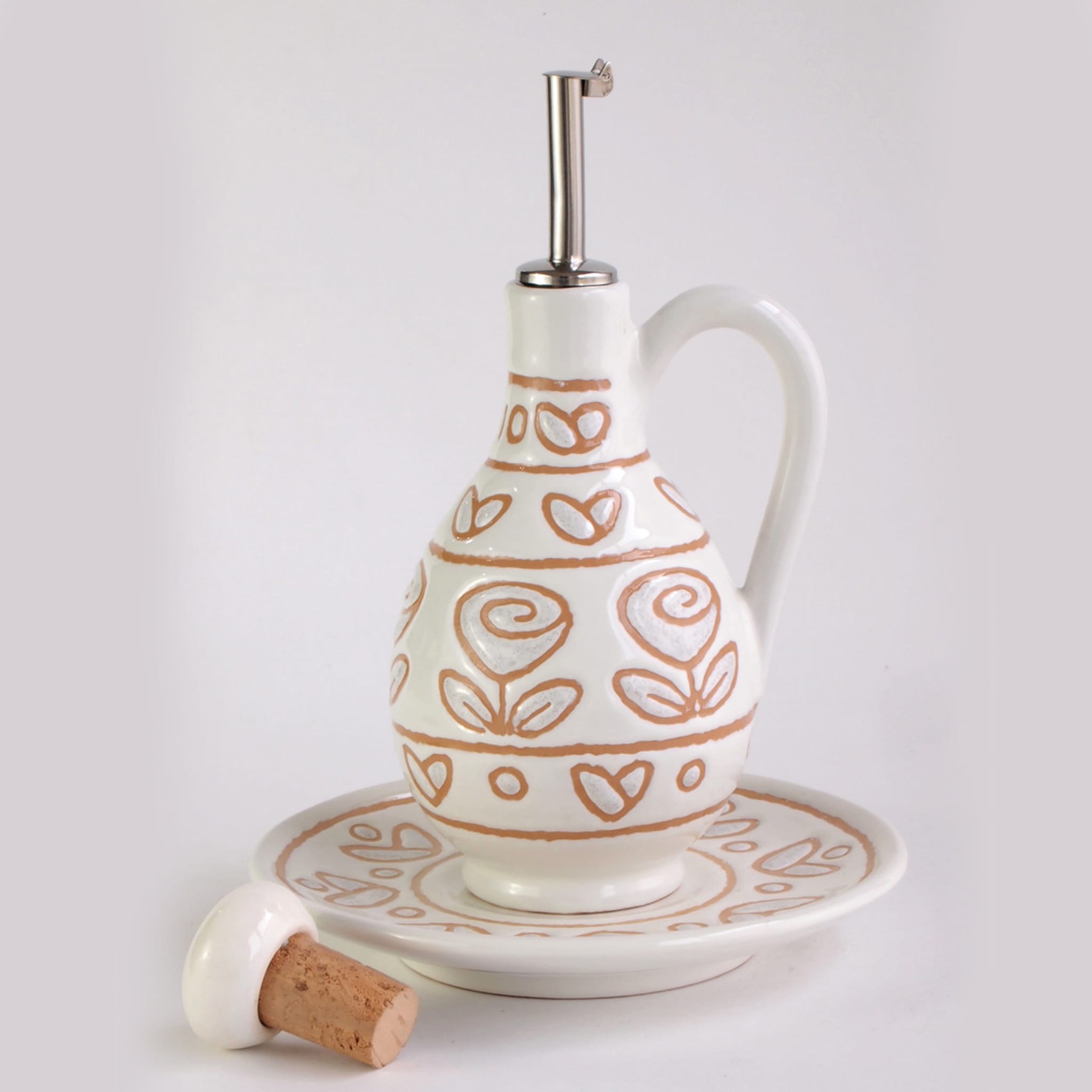 Oil Jug with Saucer  - Alternative view 1