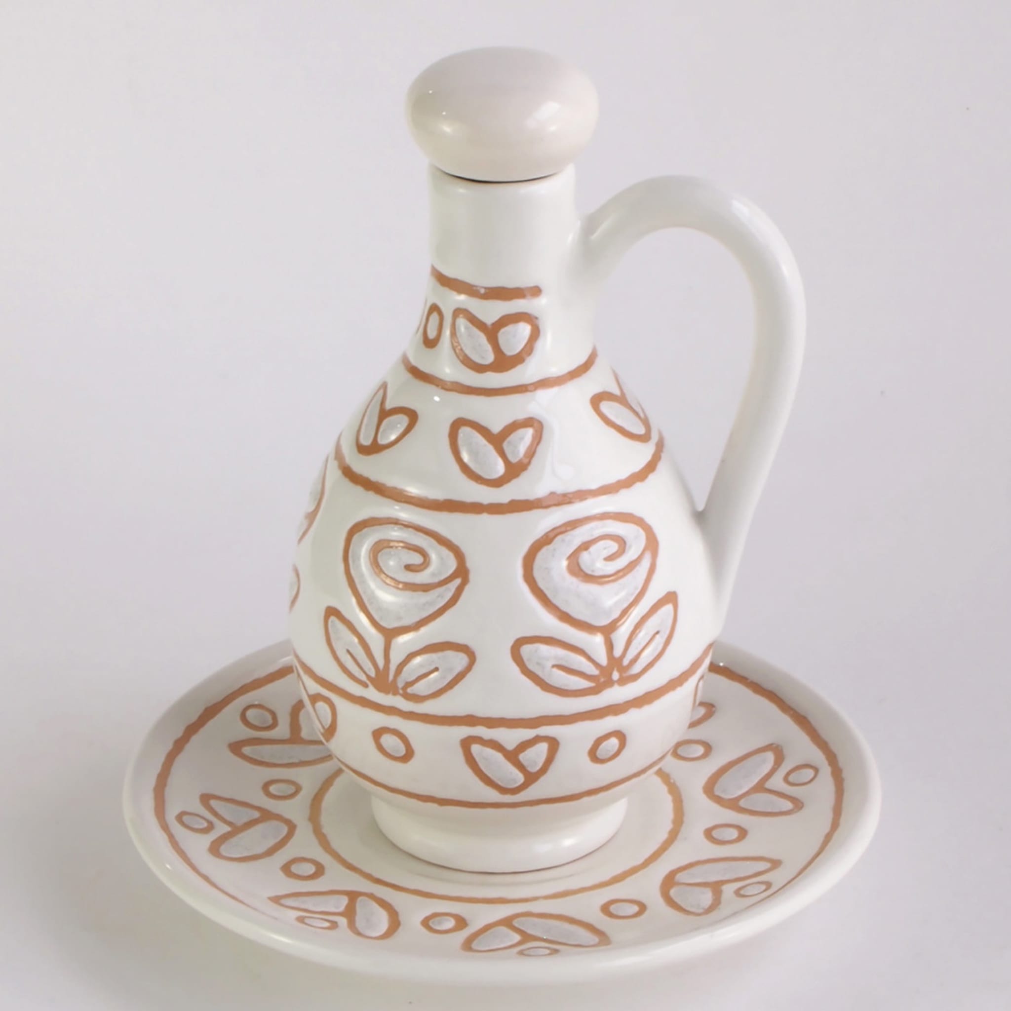 Oil Jug with Saucer  - Alternative view 2