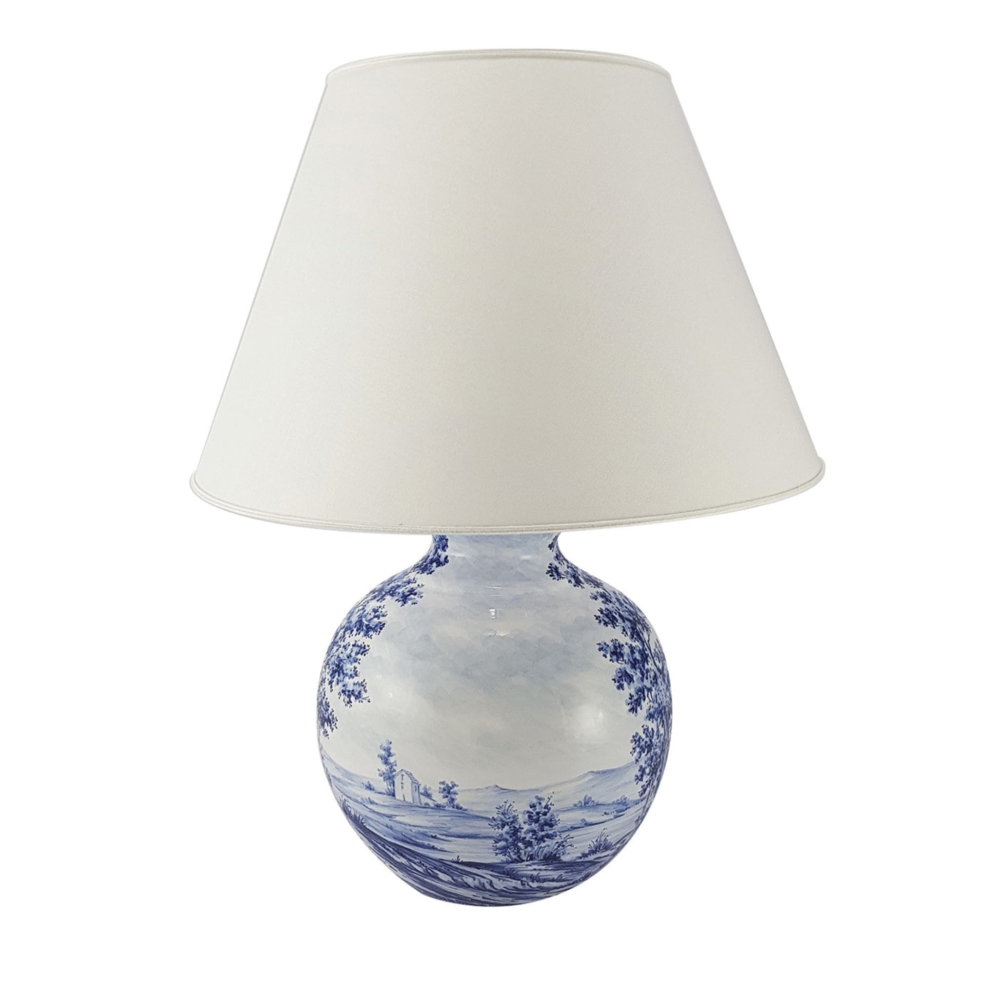 Lámpara de sobremesa con paisaje azul - Vista principal