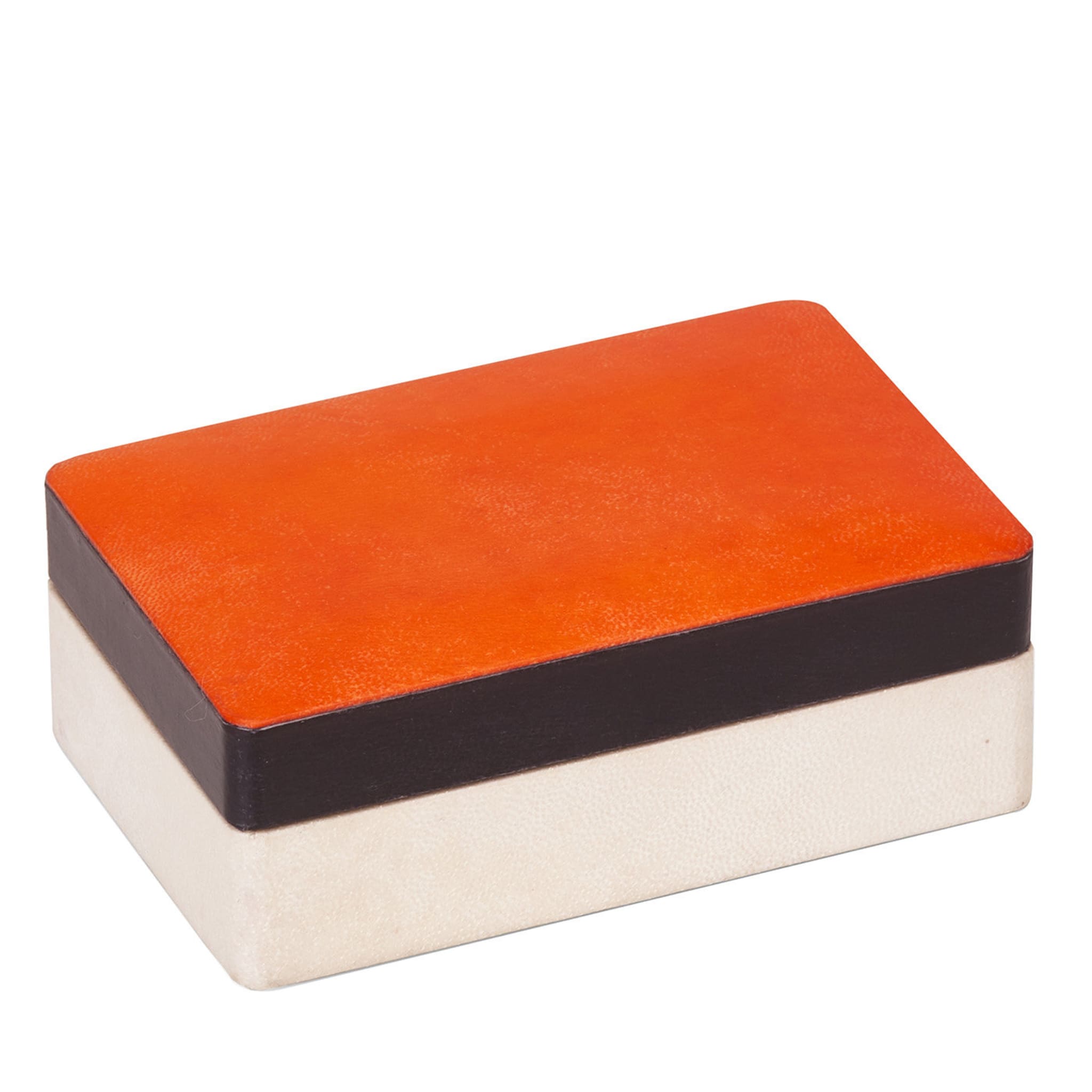 Caja rectangular naranja - Vista principal
