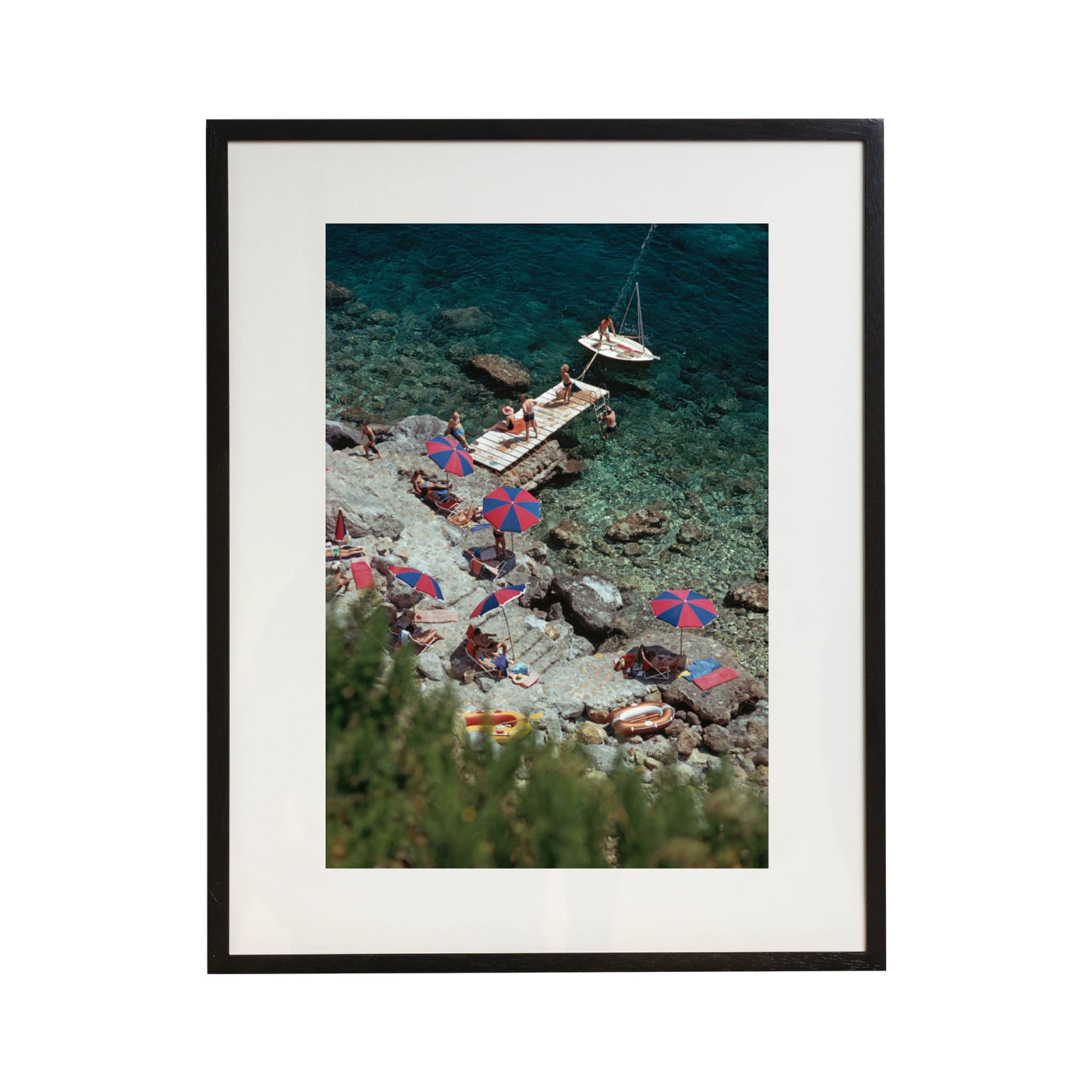 Porto Ercole Framed Print by Slim Aarons - Main view