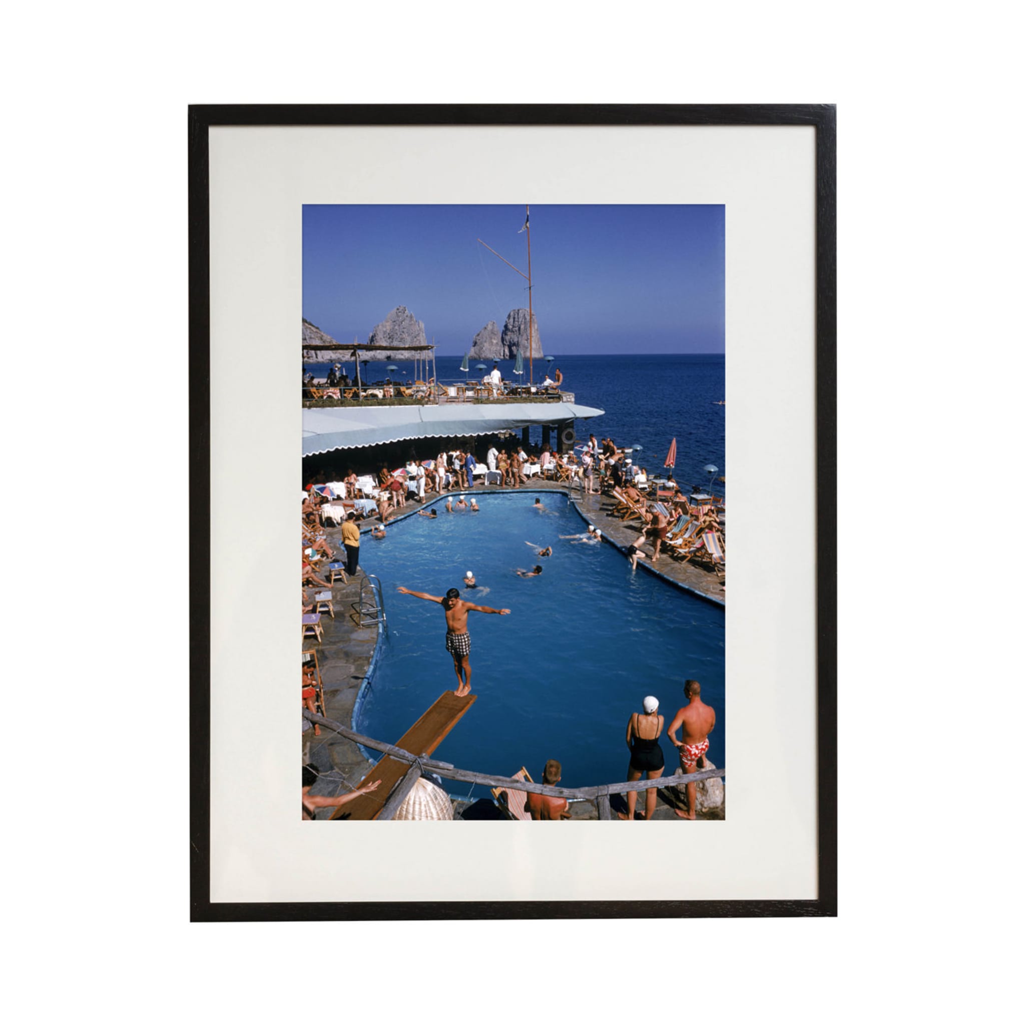 Marina Piccola Framed Print by Slim Aarons - Main view