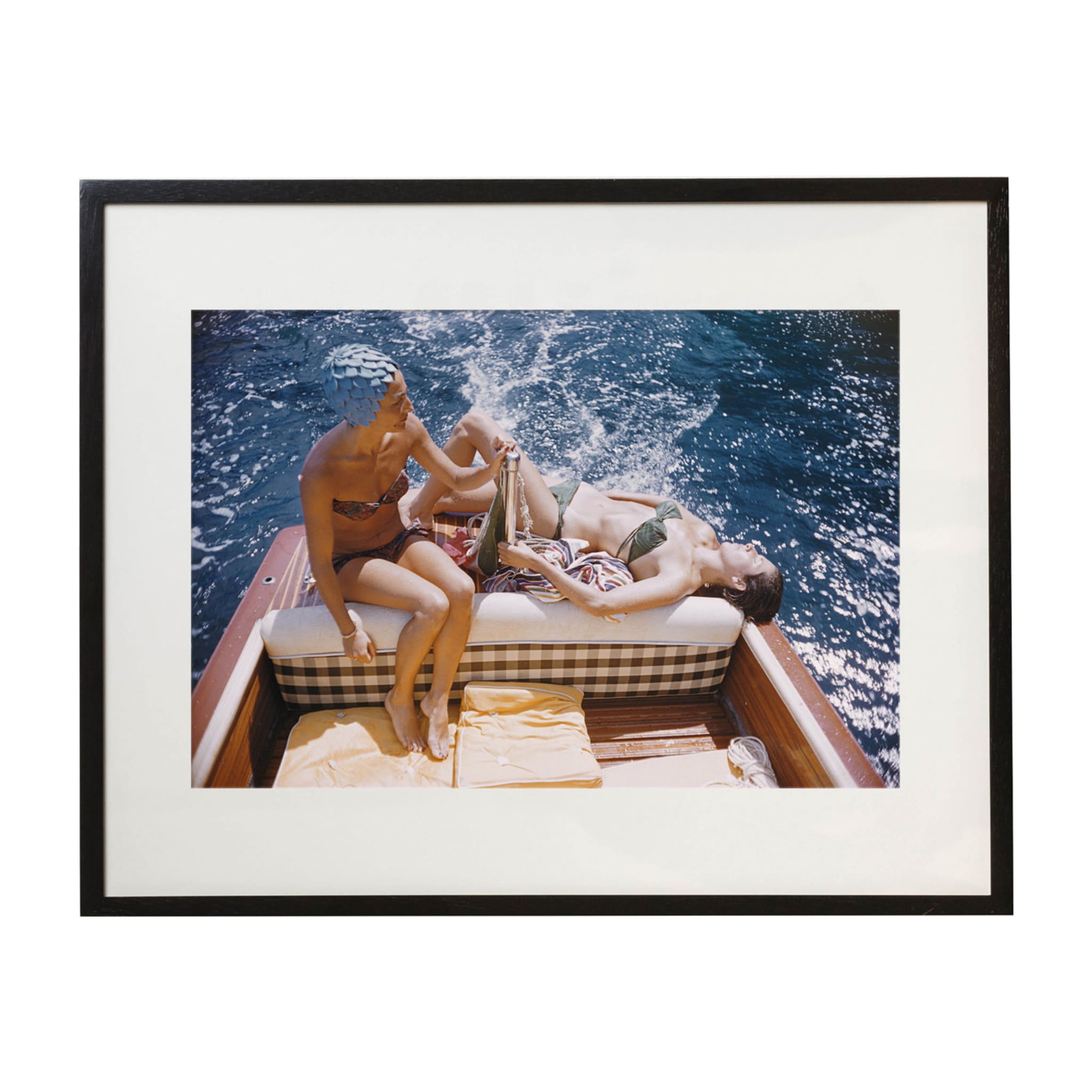 Vuccino And Rava Framed Print by Slim Aarons - Main view