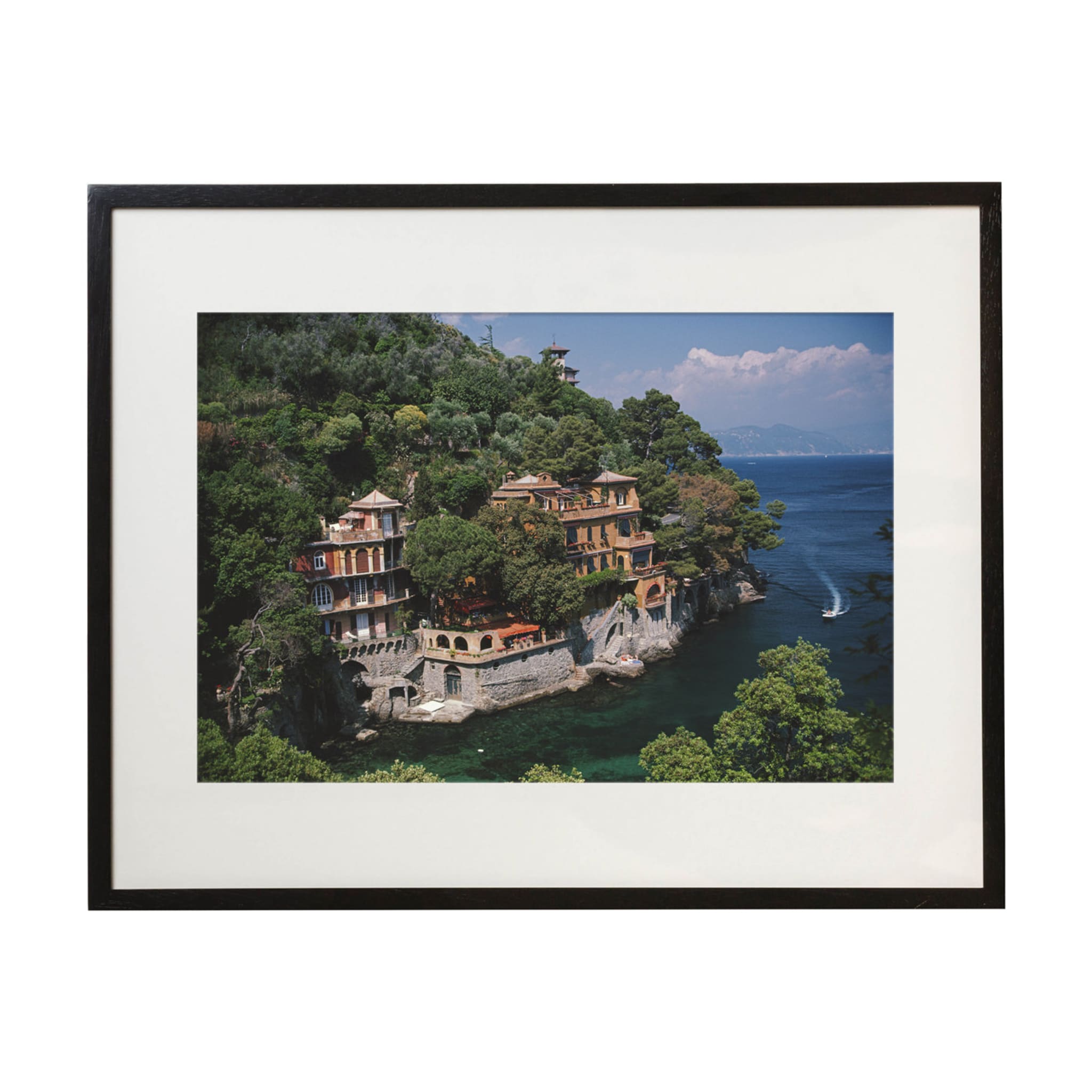 Portofino Framed Print by Slim Aarons - Main view