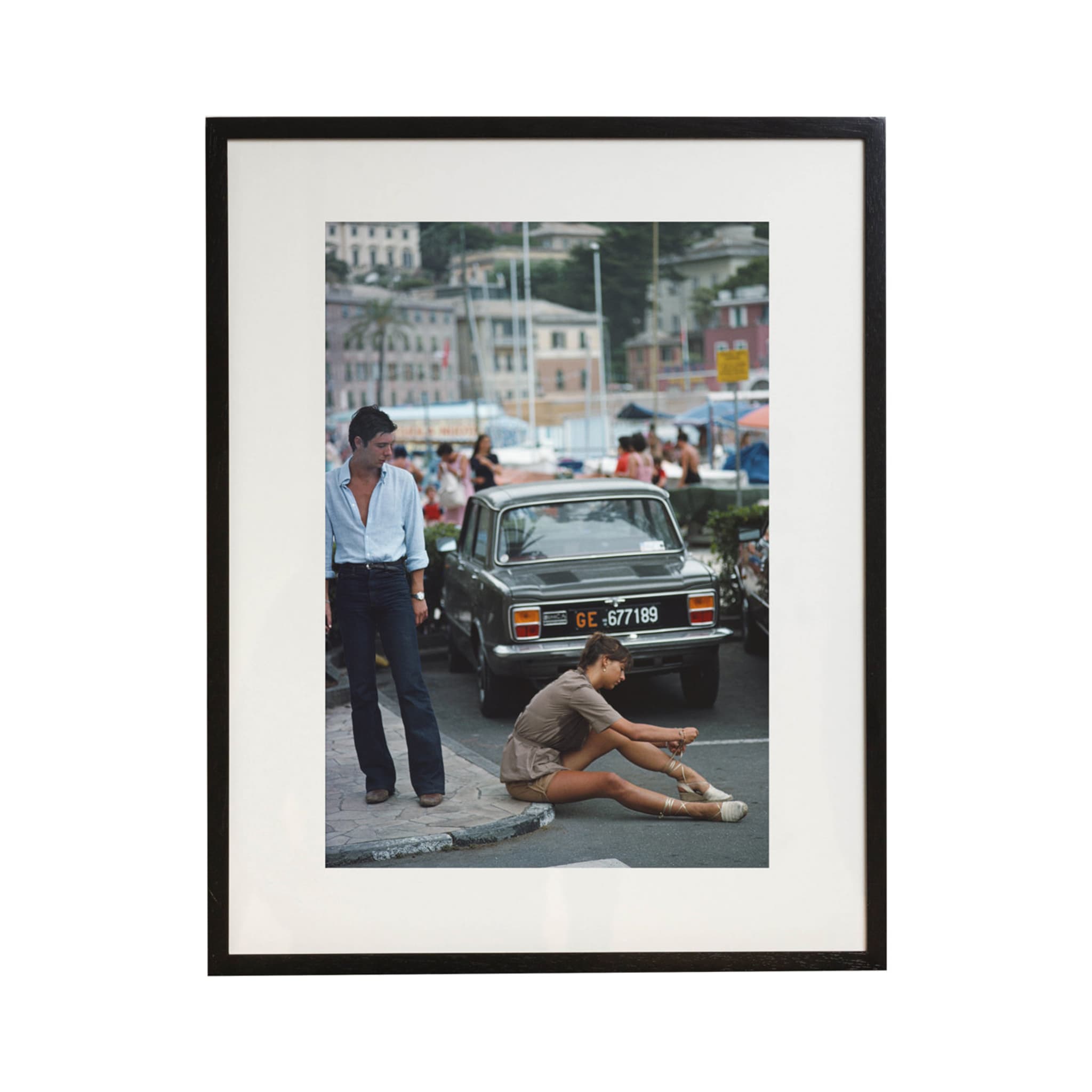Port Life Framed Print by Slim Aarons - Main view