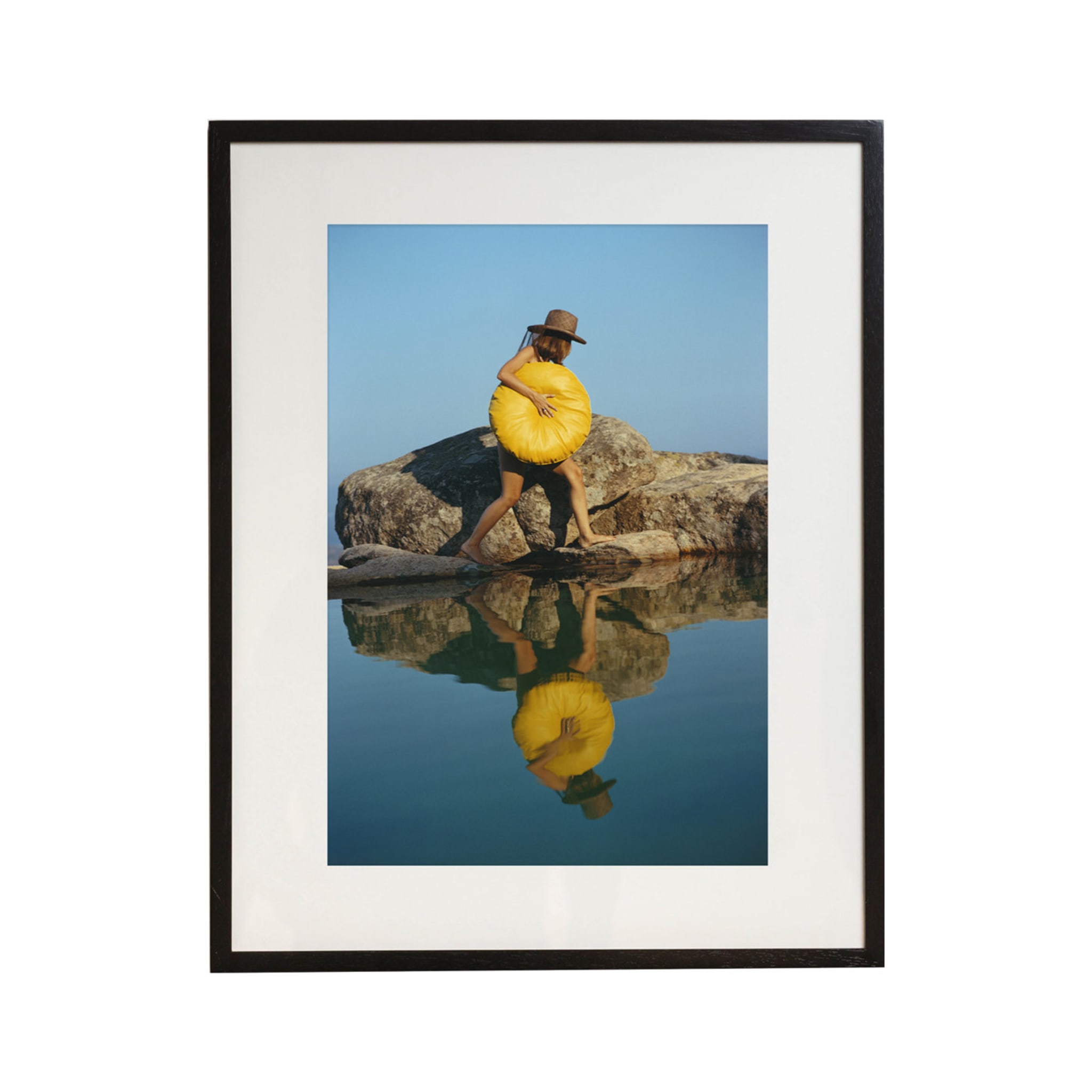 Finding A Spot Framed Print by Slim Aarons - Main view