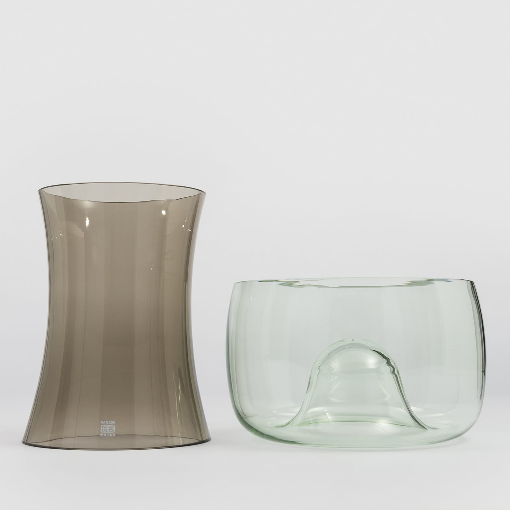 Murano E Smoky and Light Green Vase by Enzo Mari - Alternative view 1