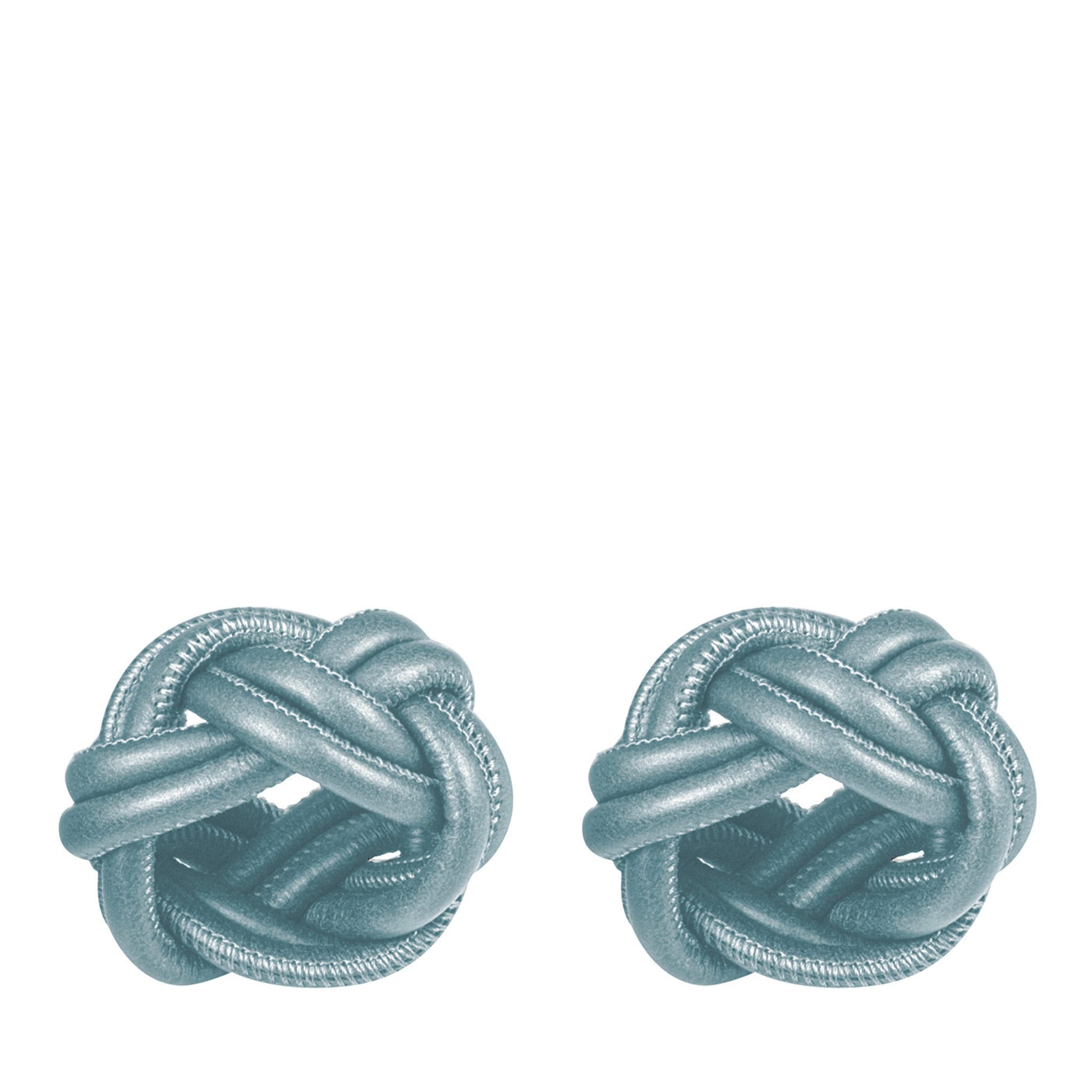 Sherazade Set of 2 Azure Napkin Rings - Main view