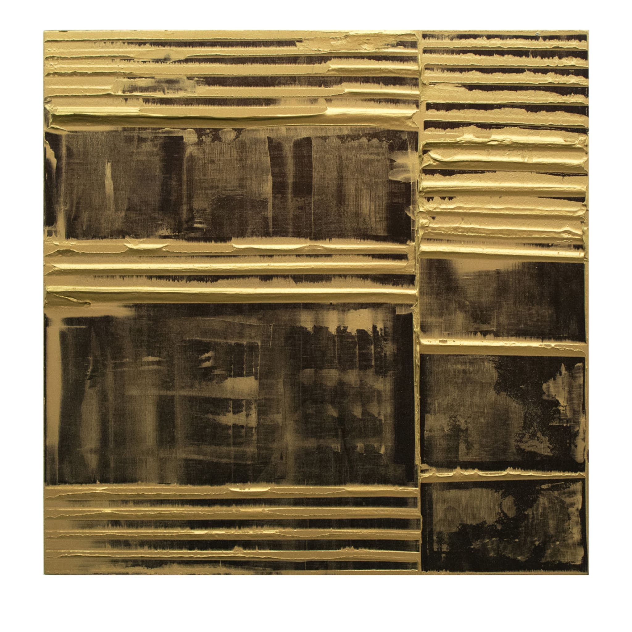 Policromia 800 Black and Gold Wall Art Panel - Main view