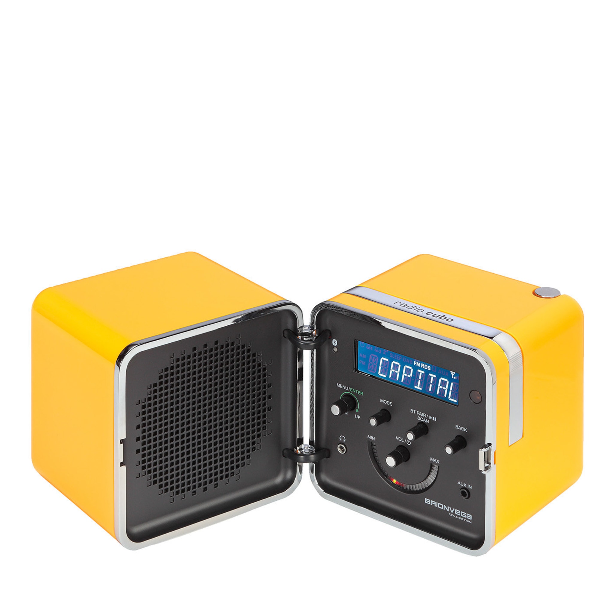 Yellow Radio.cubo by Marco Zanuso and Richard Sapper - Main view