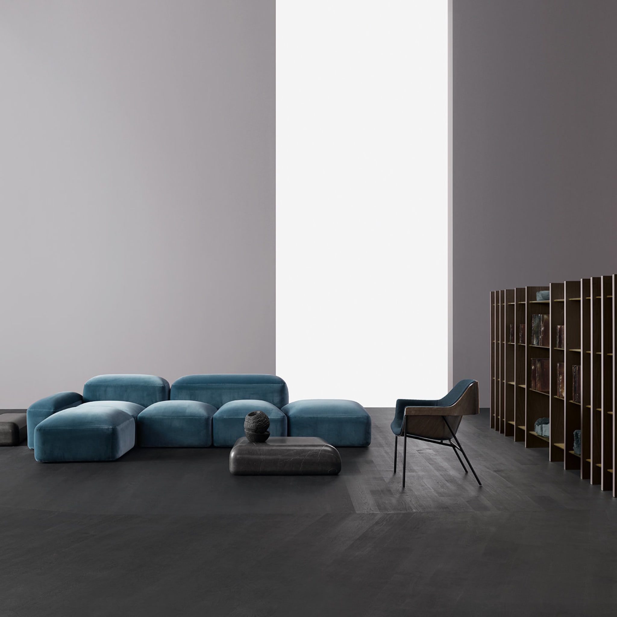 Lapis Emerald Sofa by Emanuel Gargano and Anton Cristell - Alternative view 4