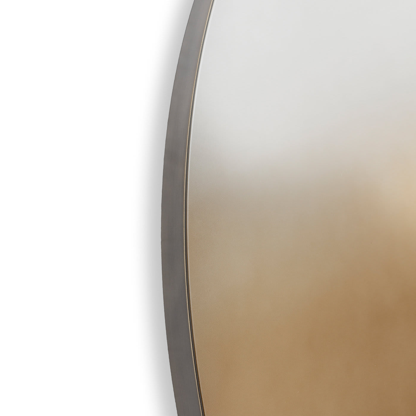 Duo Oval Mirror in Teal and Beige - Monica Madotto