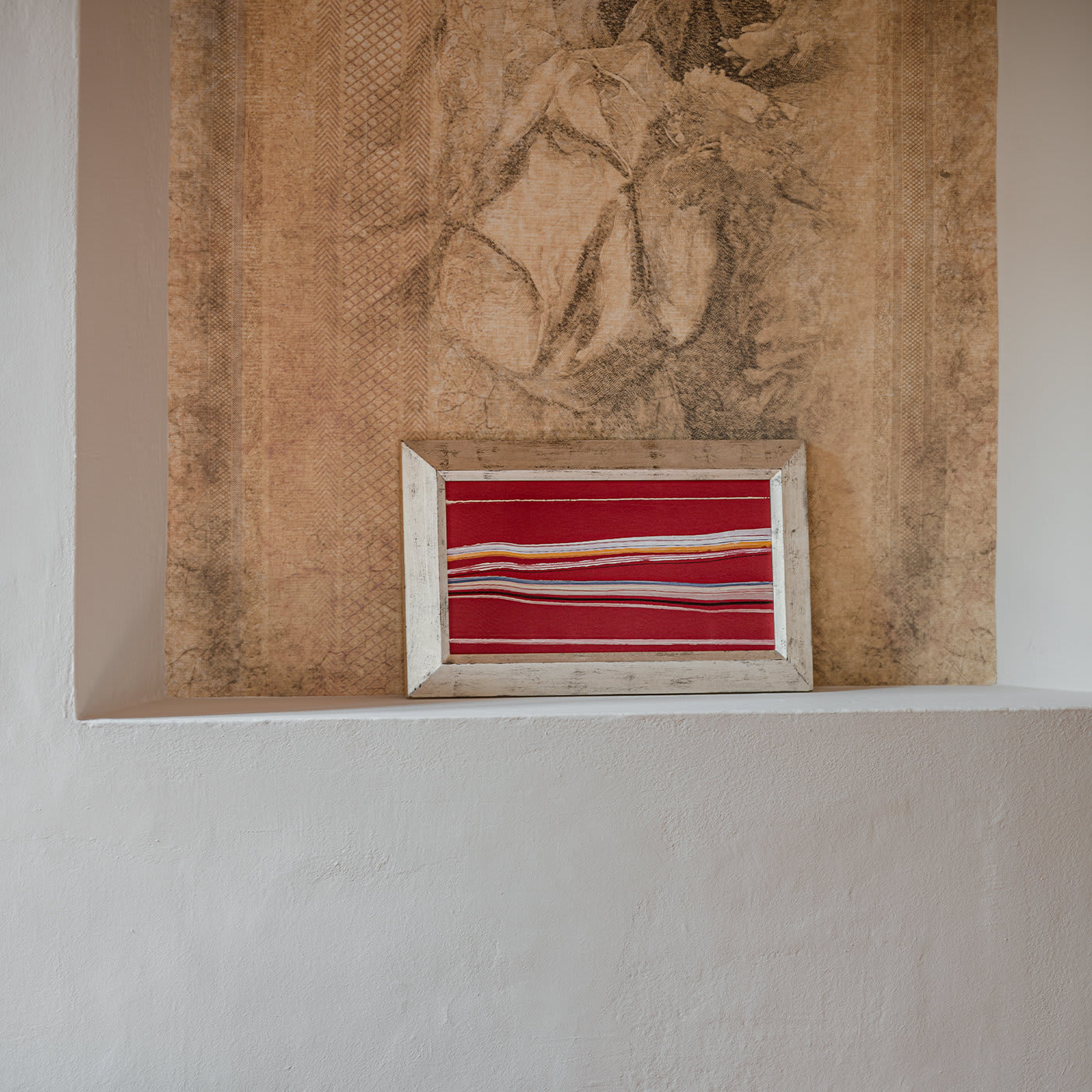 Lumen Orizzonte Rosso Painting - Vittore Frattini