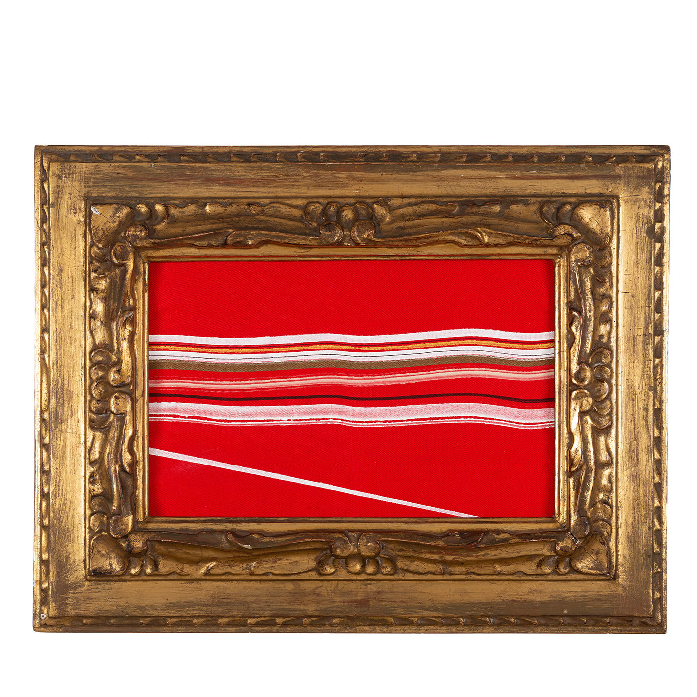 Lumen Nel Rosso Painting - Vittore Frattini