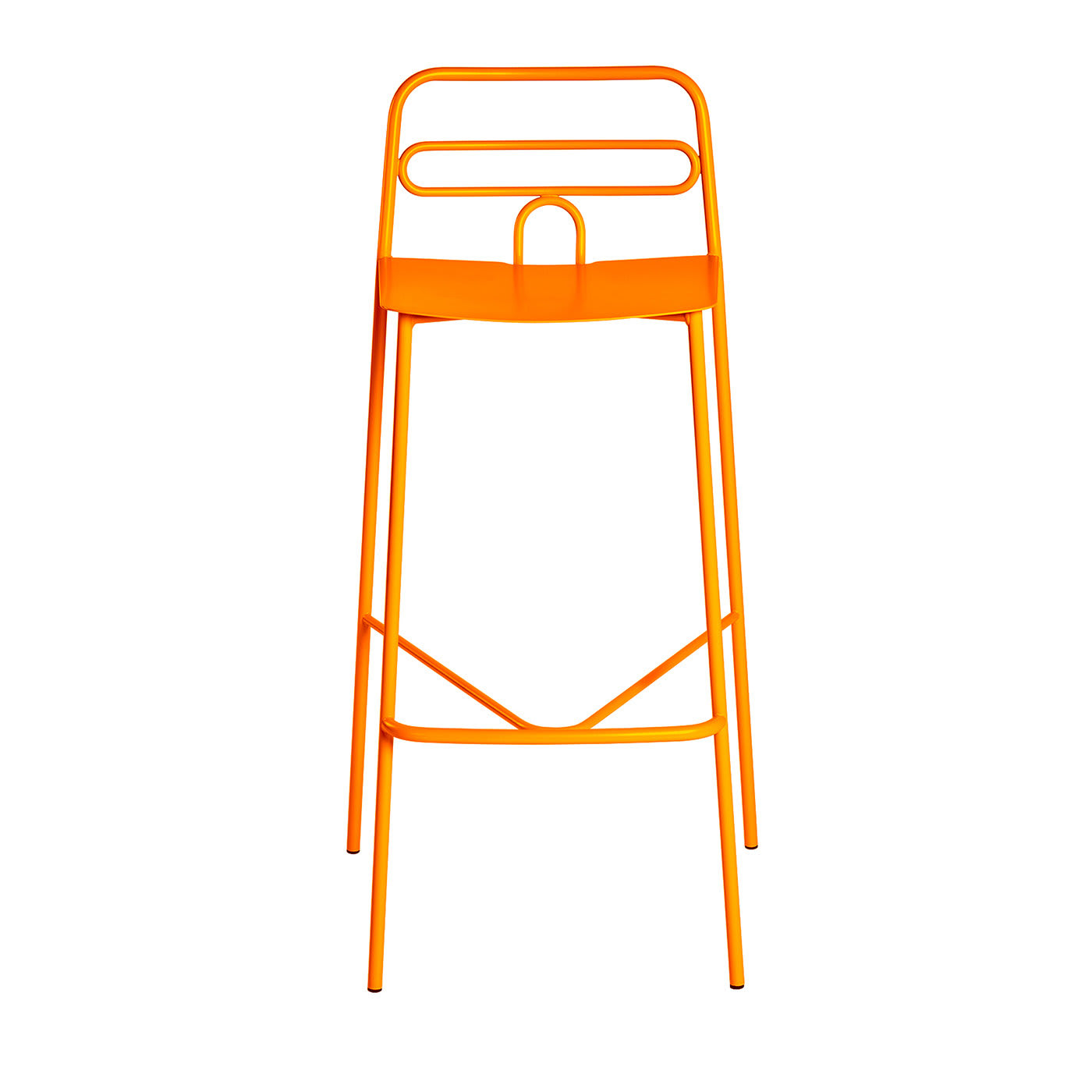 Orange metal bar online stools