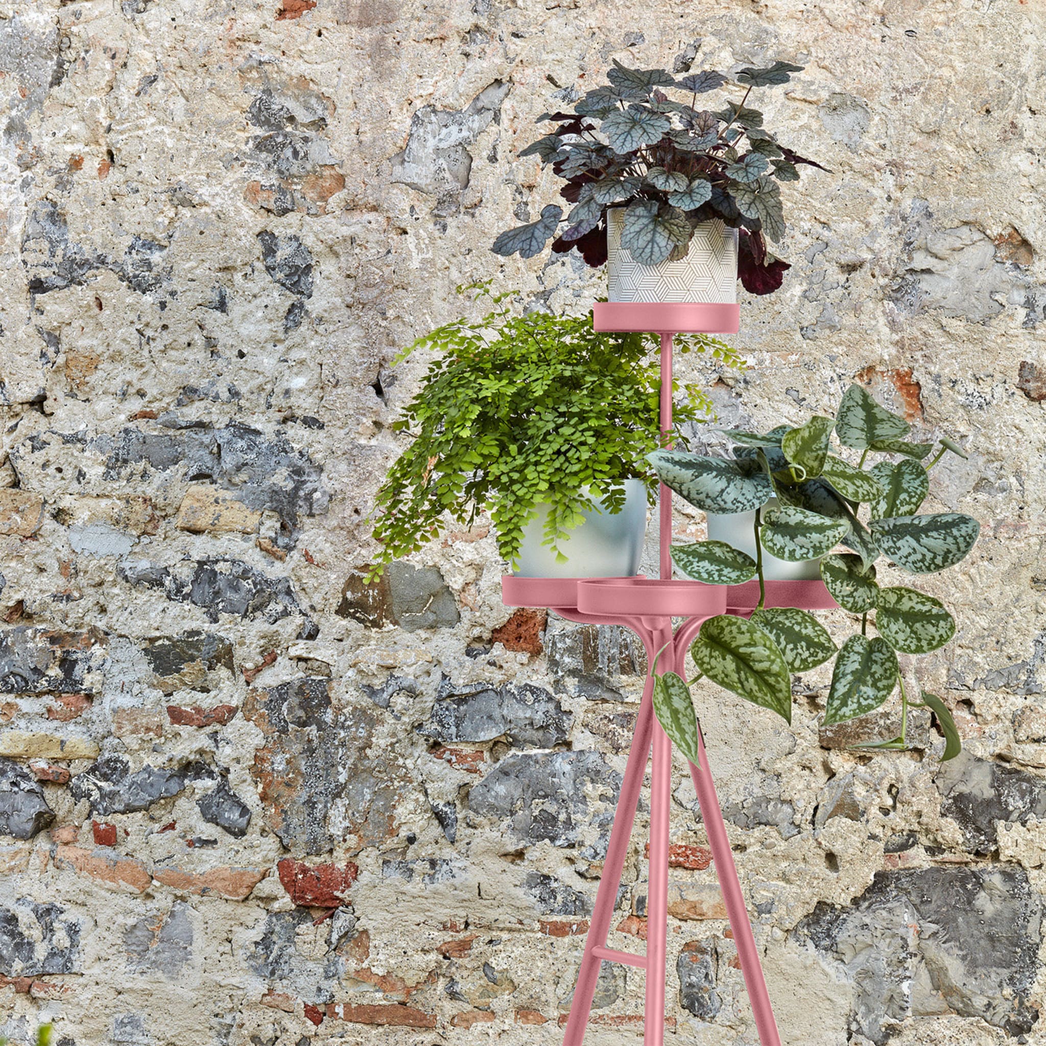 Symple Tall Pink Plant Stand - Alternative view 1