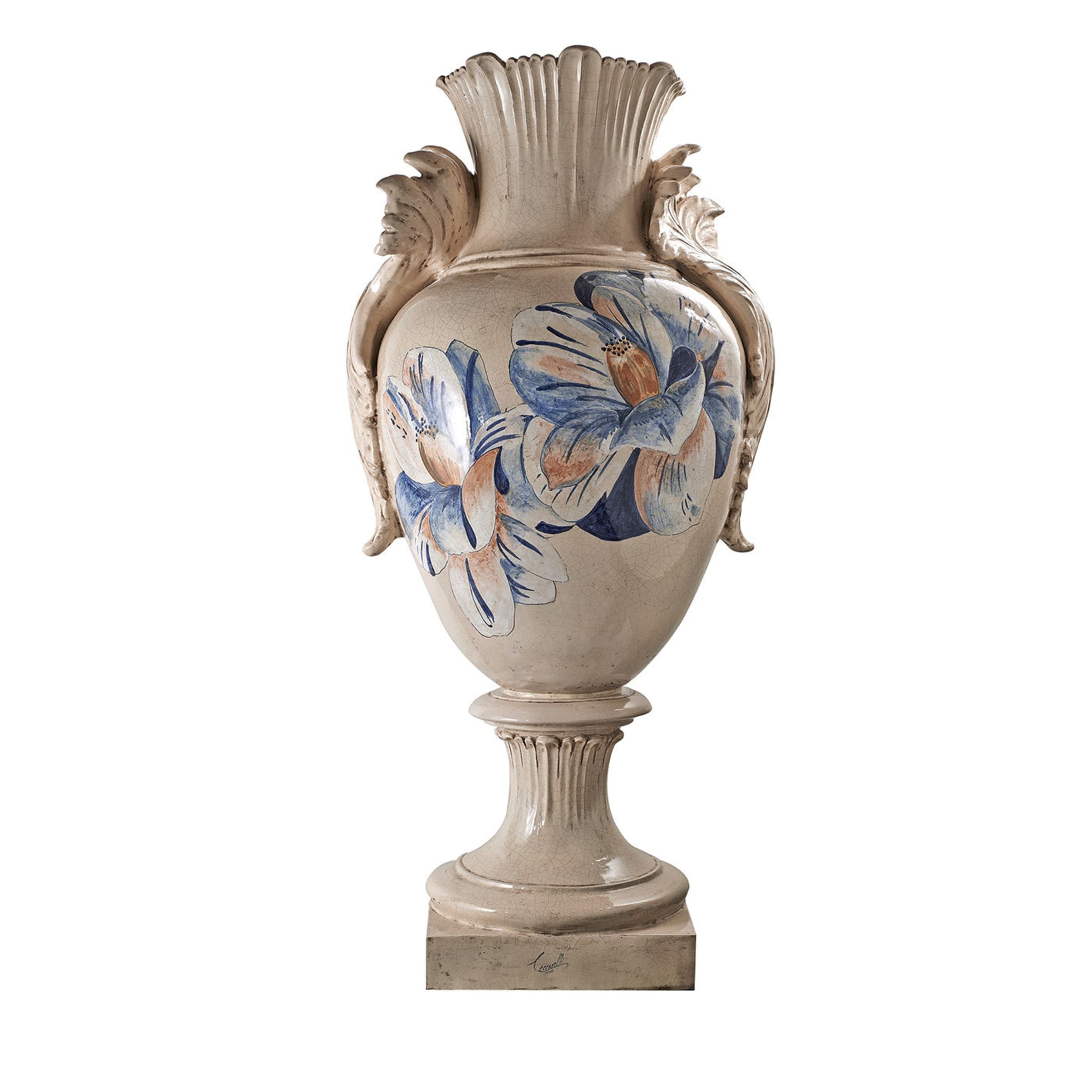 Tropical & Flowers Blue Lotus Vase - Main view
